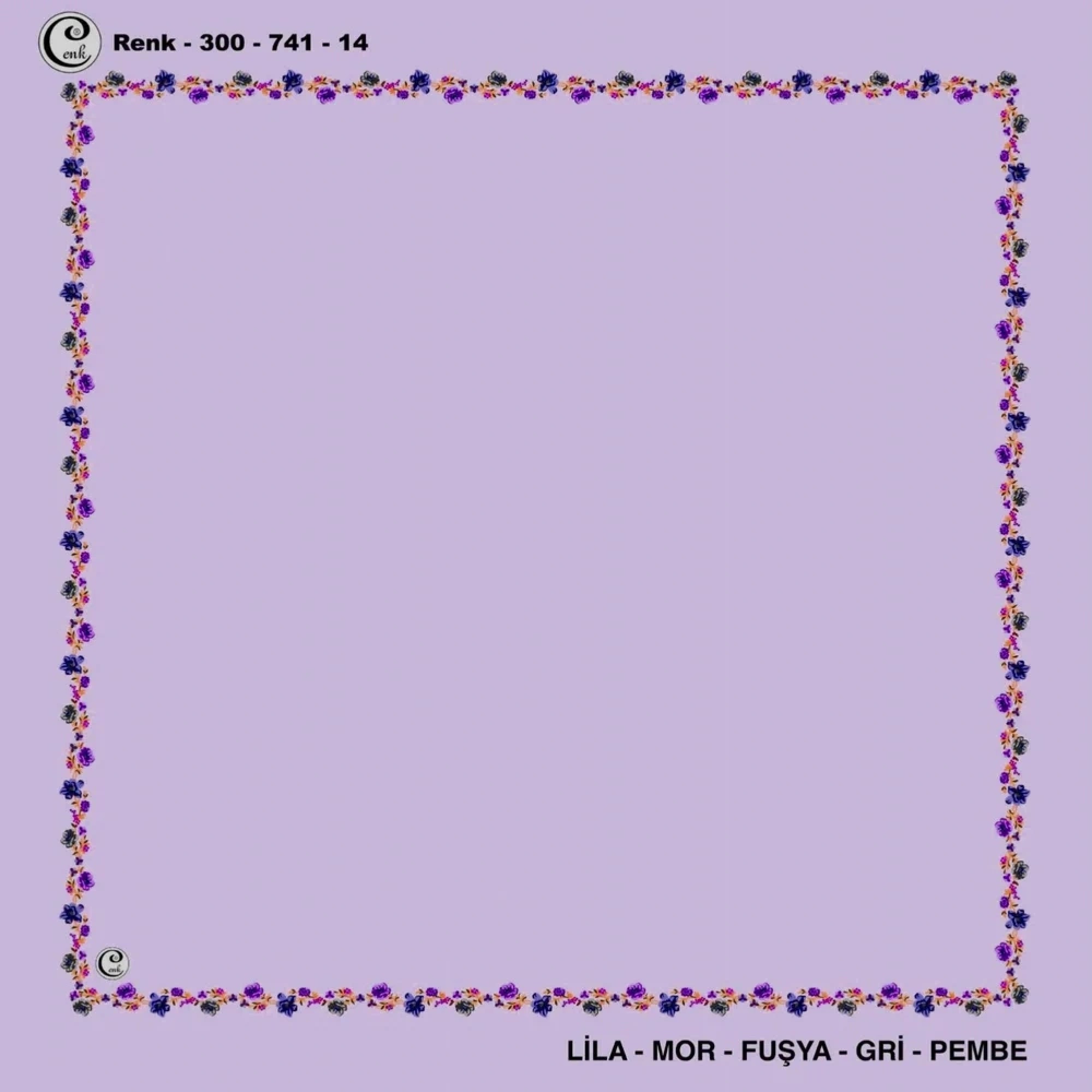 Cenk İçi Boş Oyalık Yazma (100 Cm) 741-14