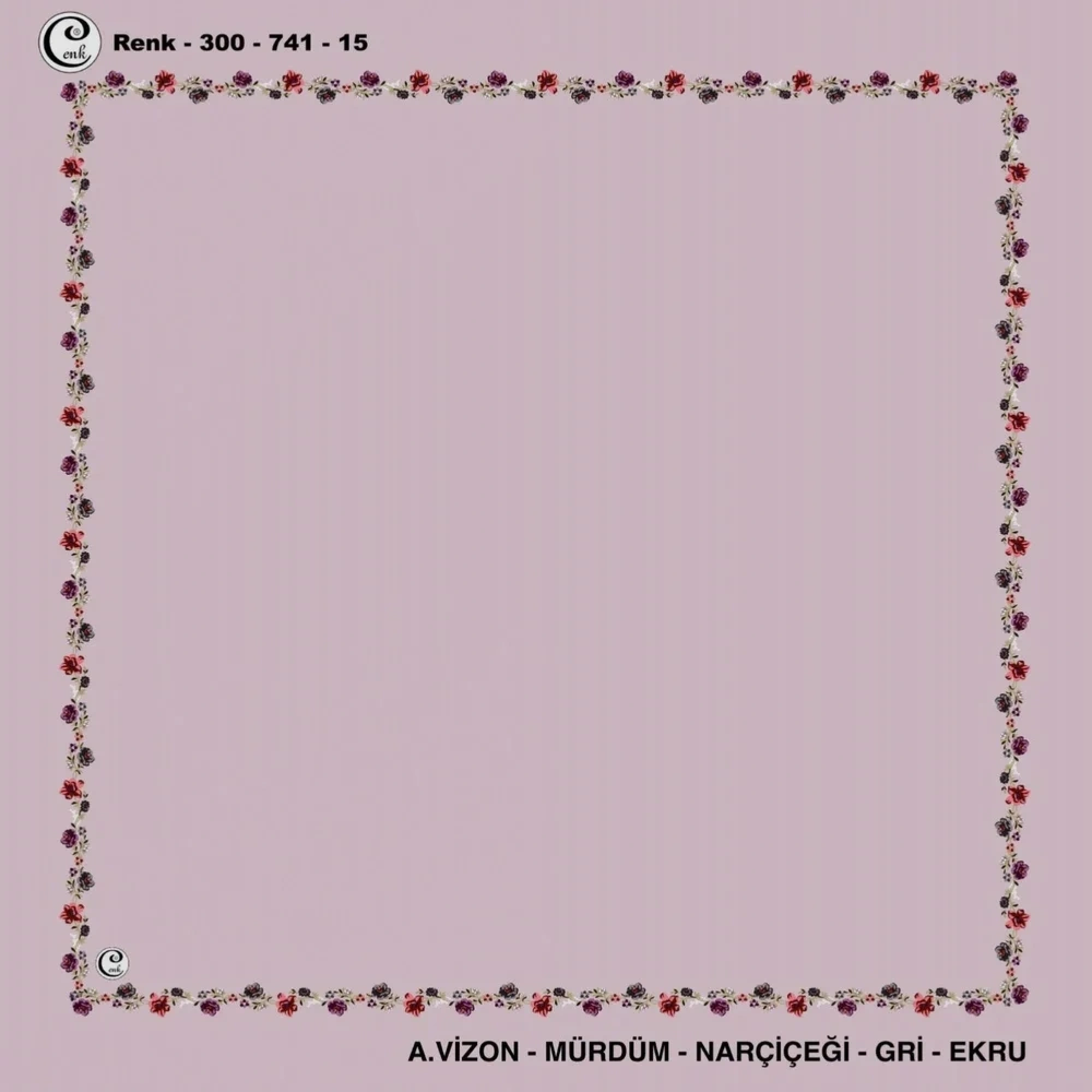 Cenk İçi Boş Oyalık Yazma (100 Cm) 741-15