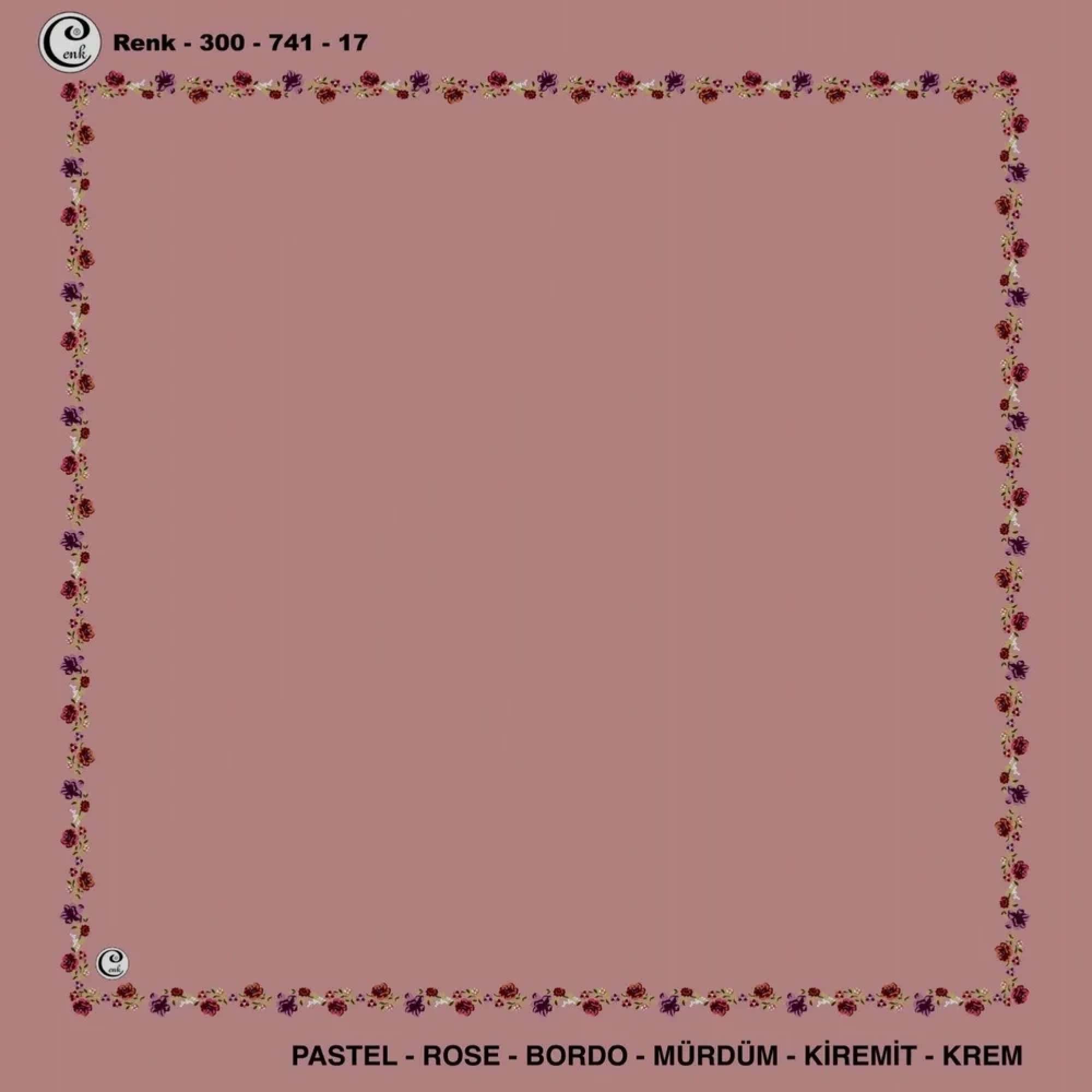 Cenk İçi Boş Oyalık Yazma (100 Cm) 741-17