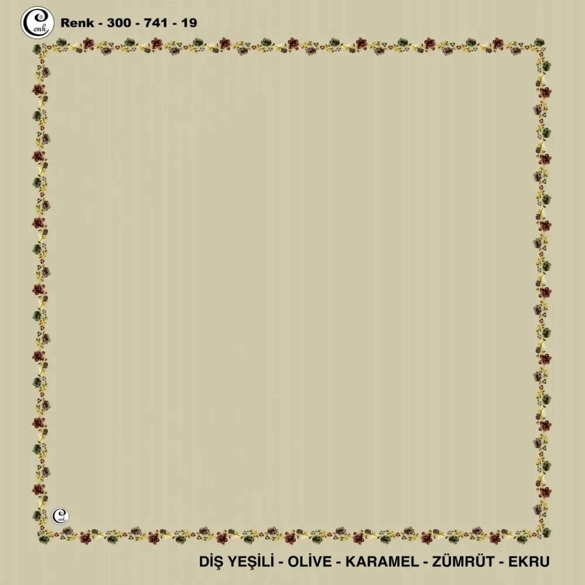 Cenk İçi Boş Oyalık Yazma (100 Cm) 741-19