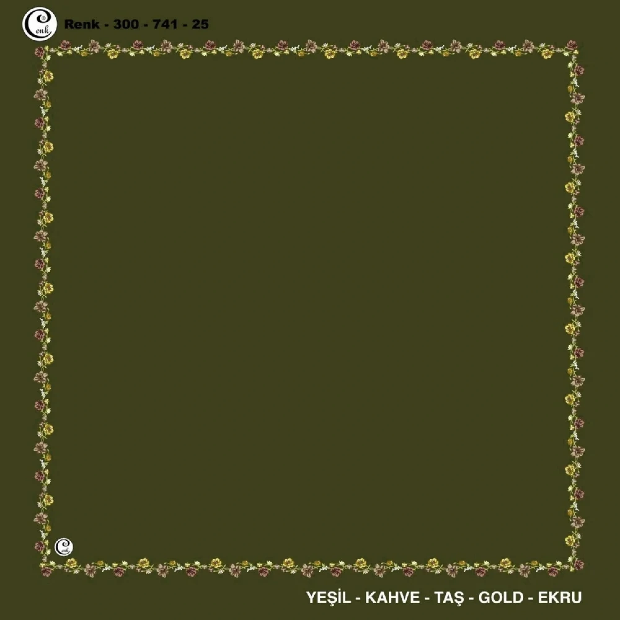 Cenk İçi Boş Oyalık Yazma (100 Cm) 741-25