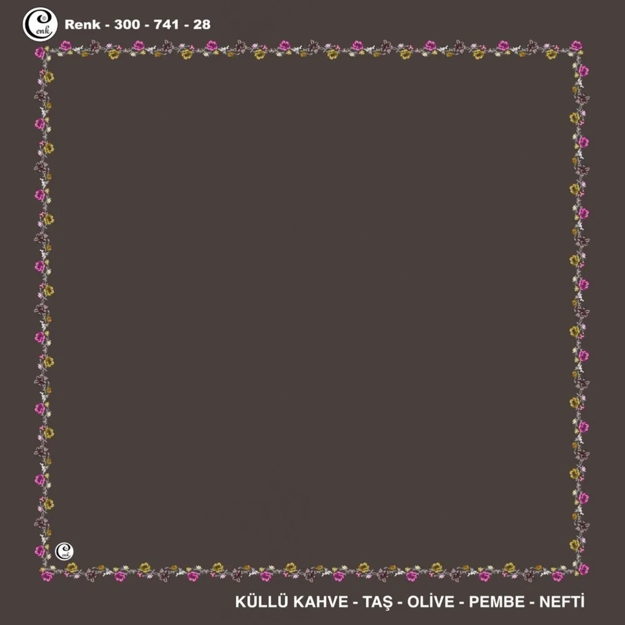 Cenk İçi Boş Oyalık Yazma (100 Cm) 741-28
