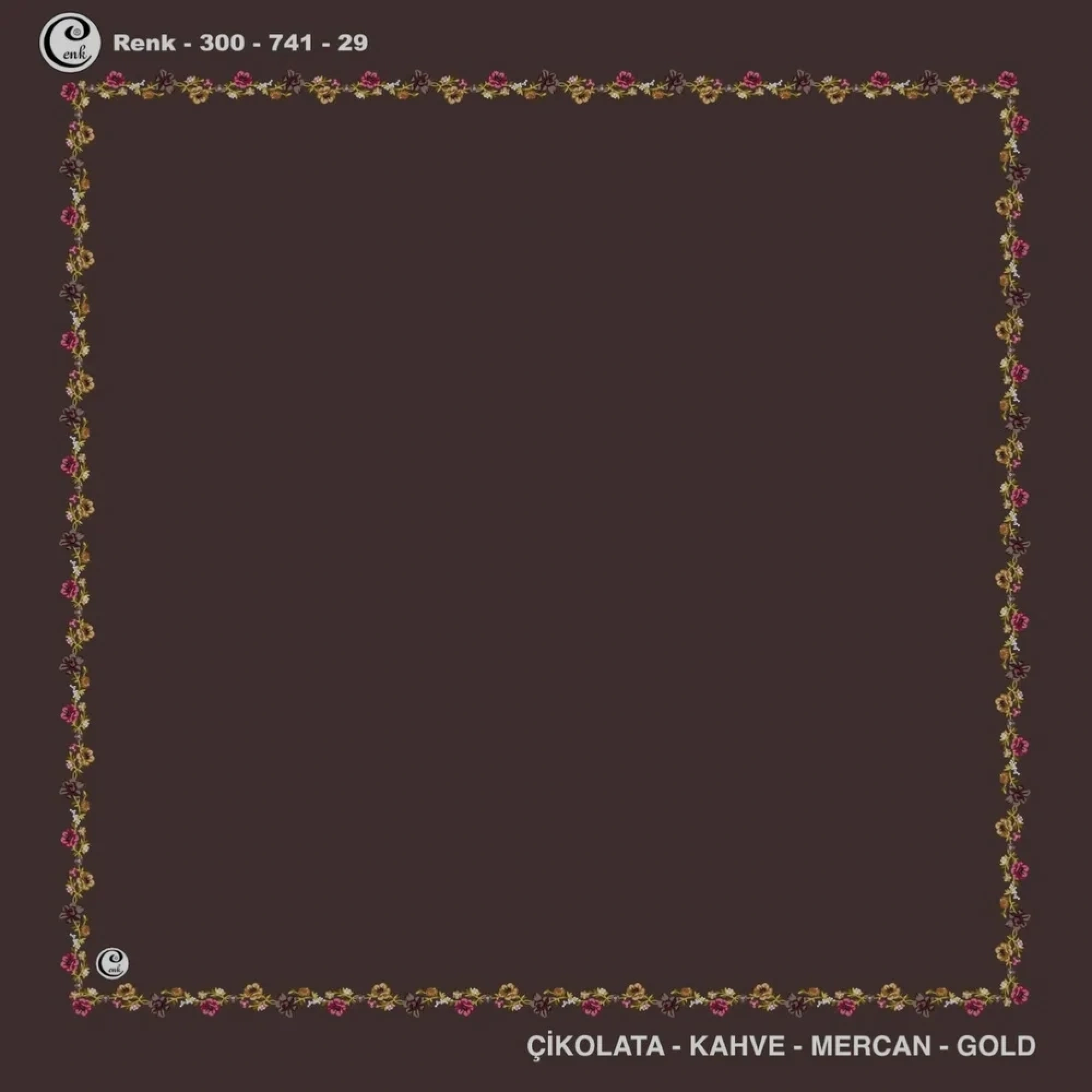 Cenk İçi Boş Oyalık Yazma (100 Cm) 741-29