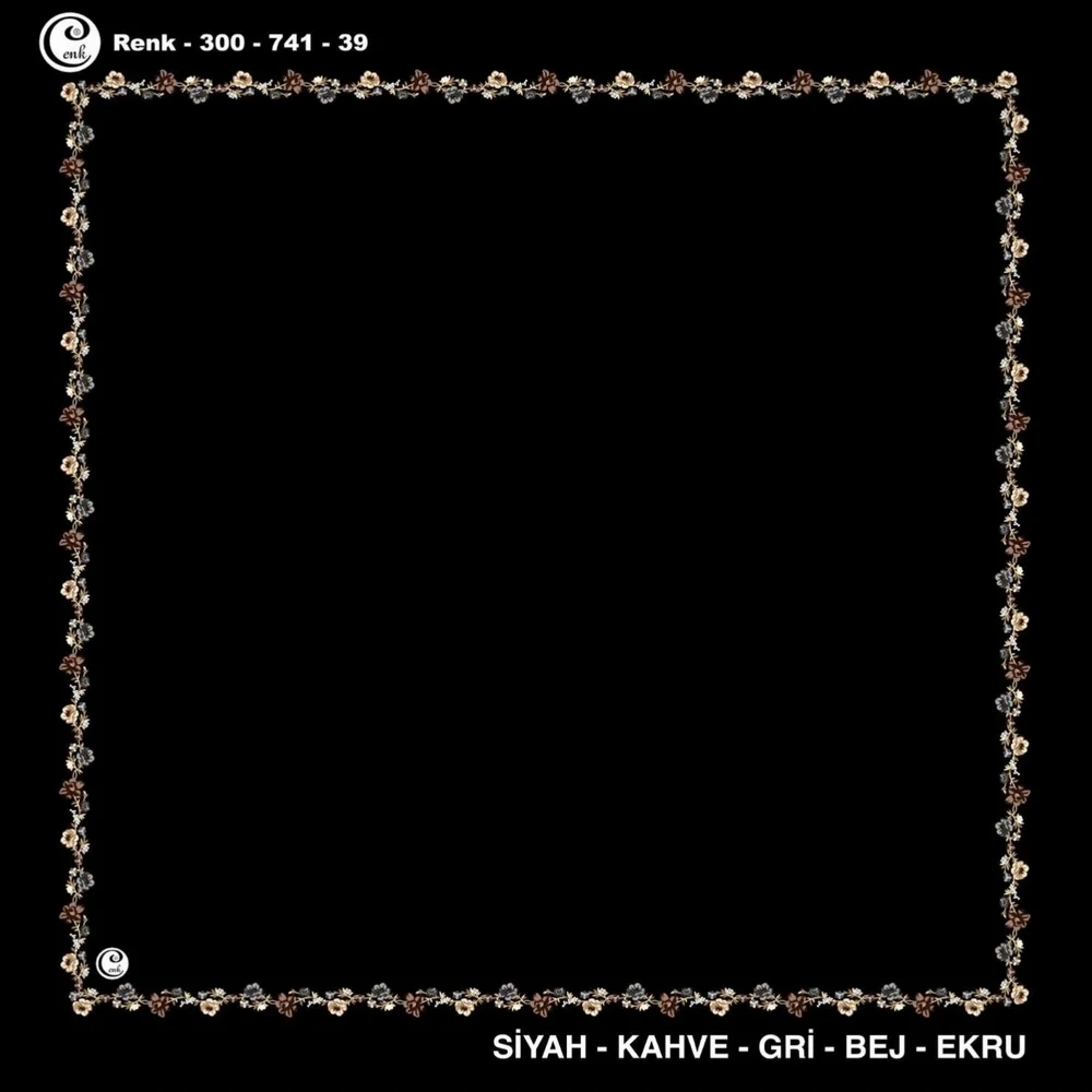 Cenk İçi Boş Oyalık Yazma (100 Cm) 741-39