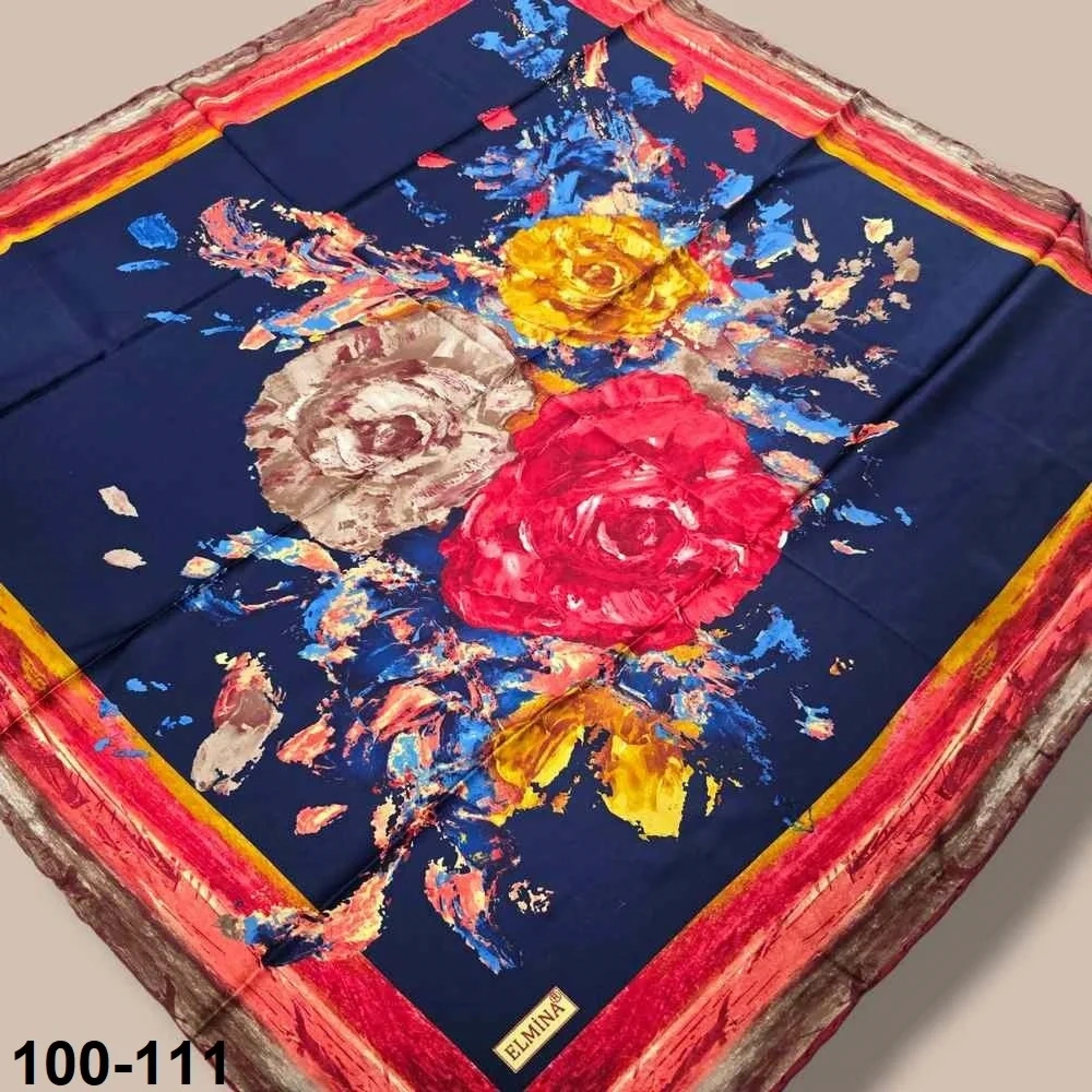 Desenli Rayon & Tivil Eşarp 100-111