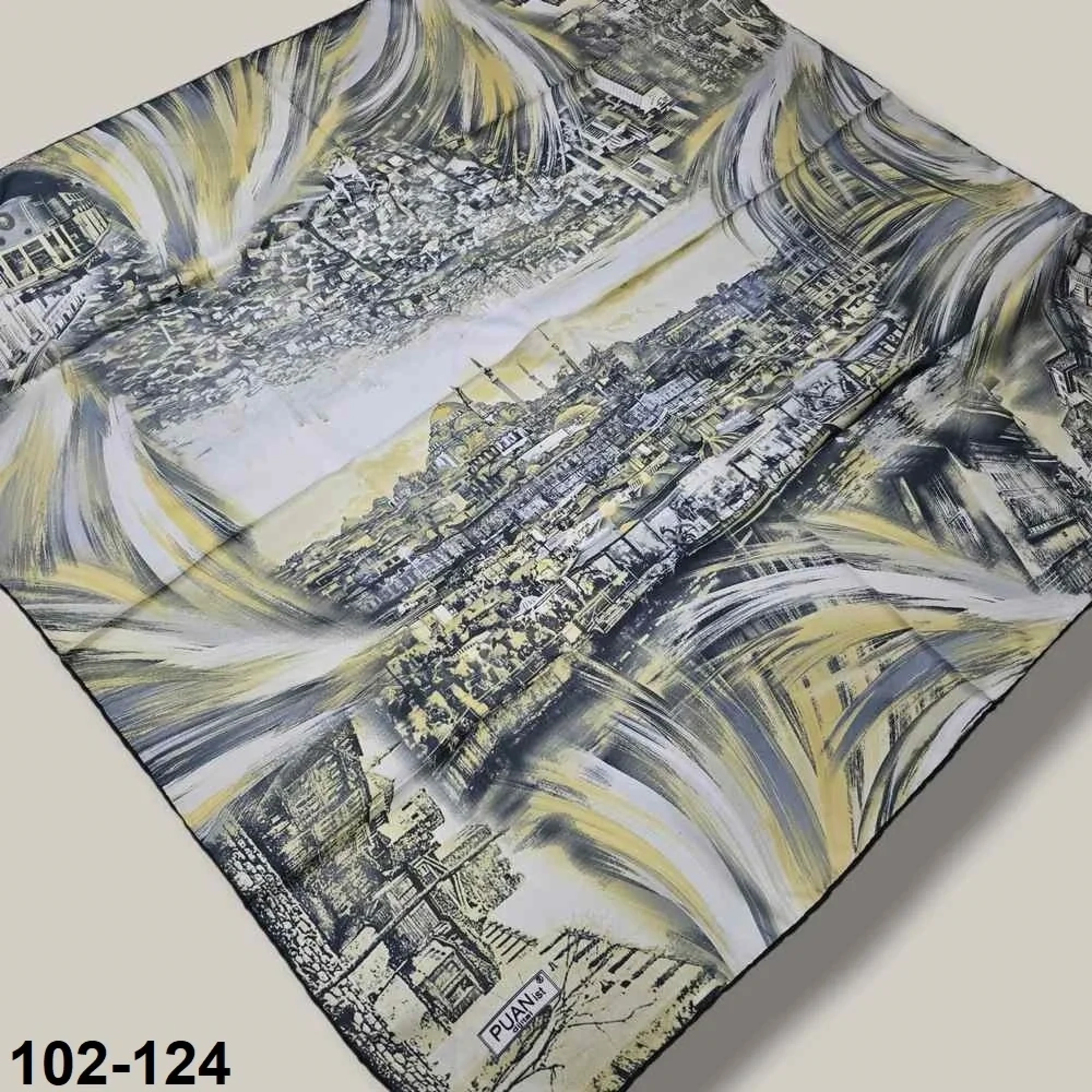 Desenli Rayon & Tivil Eşarp 102-124