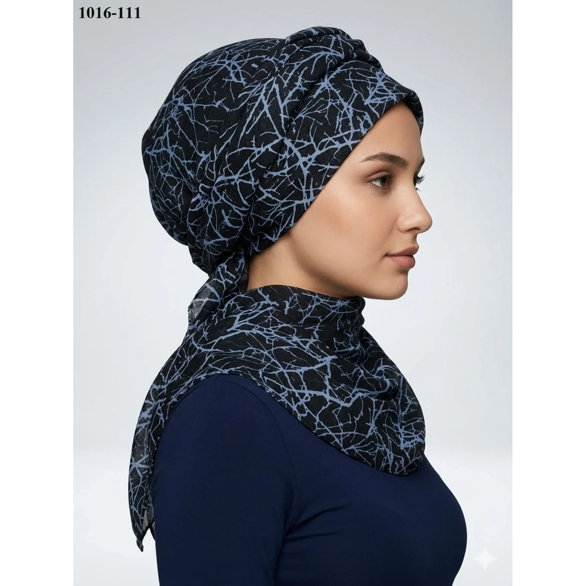 Dolce Cool Desenli Dimi Pamuk Eşarp 1016-111