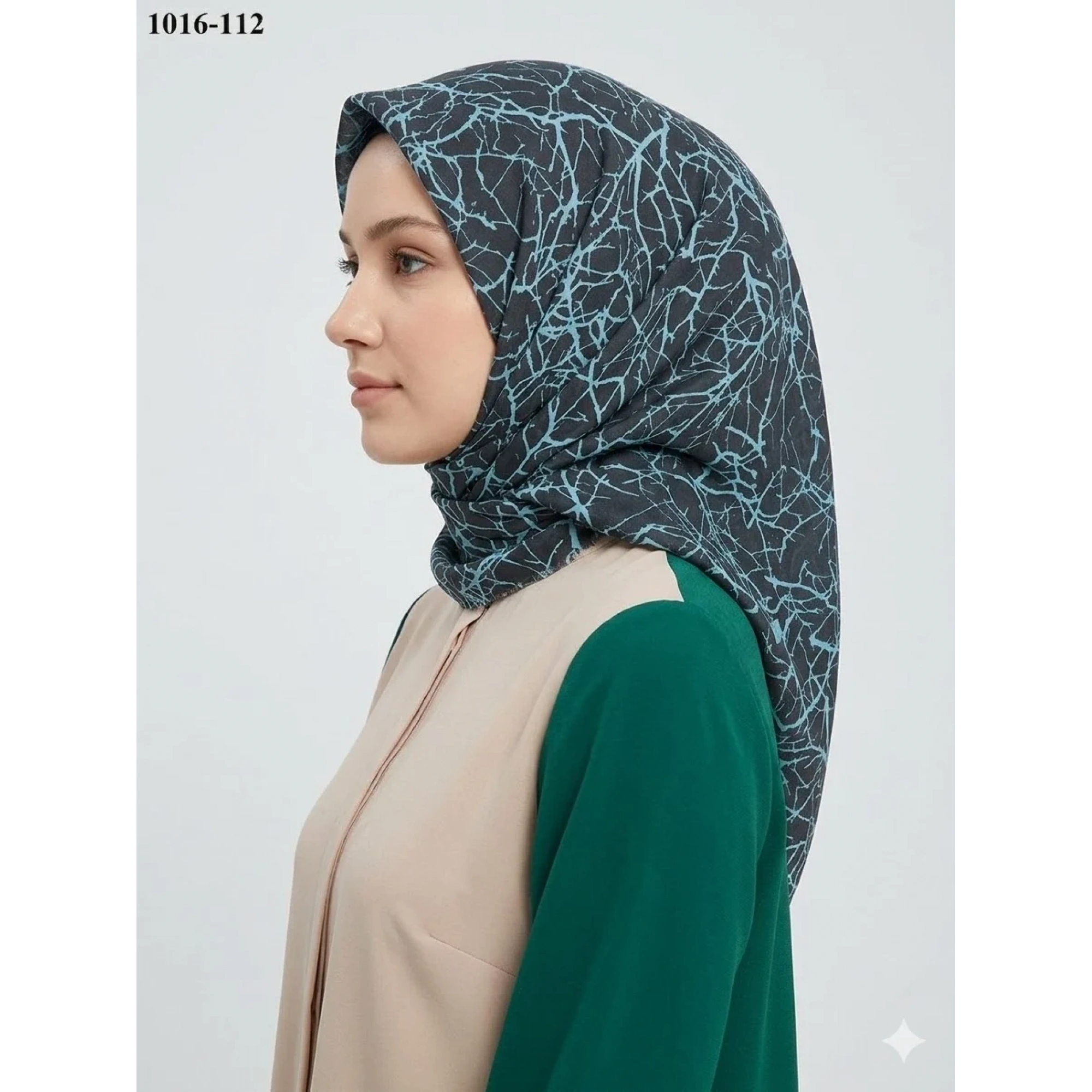 Dolce Cool Desenli Dimi Pamuk Eşarp 1016-112
