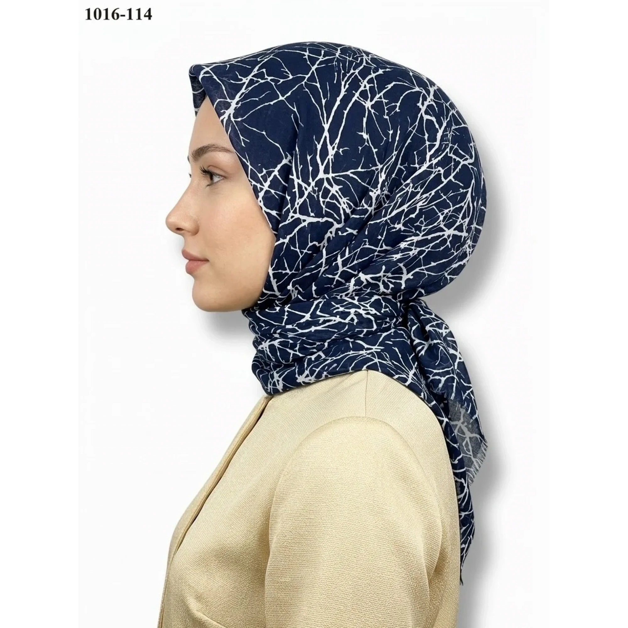 Dolce Cool Desenli Dimi Pamuk Eşarp 1016-114
