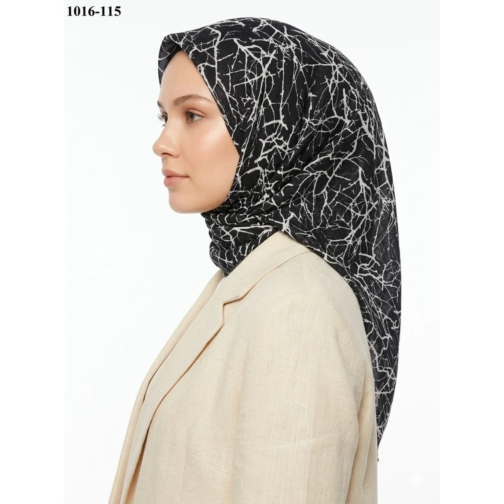 Dolce Cool Desenli Dimi Pamuk Eşarp 1016-115