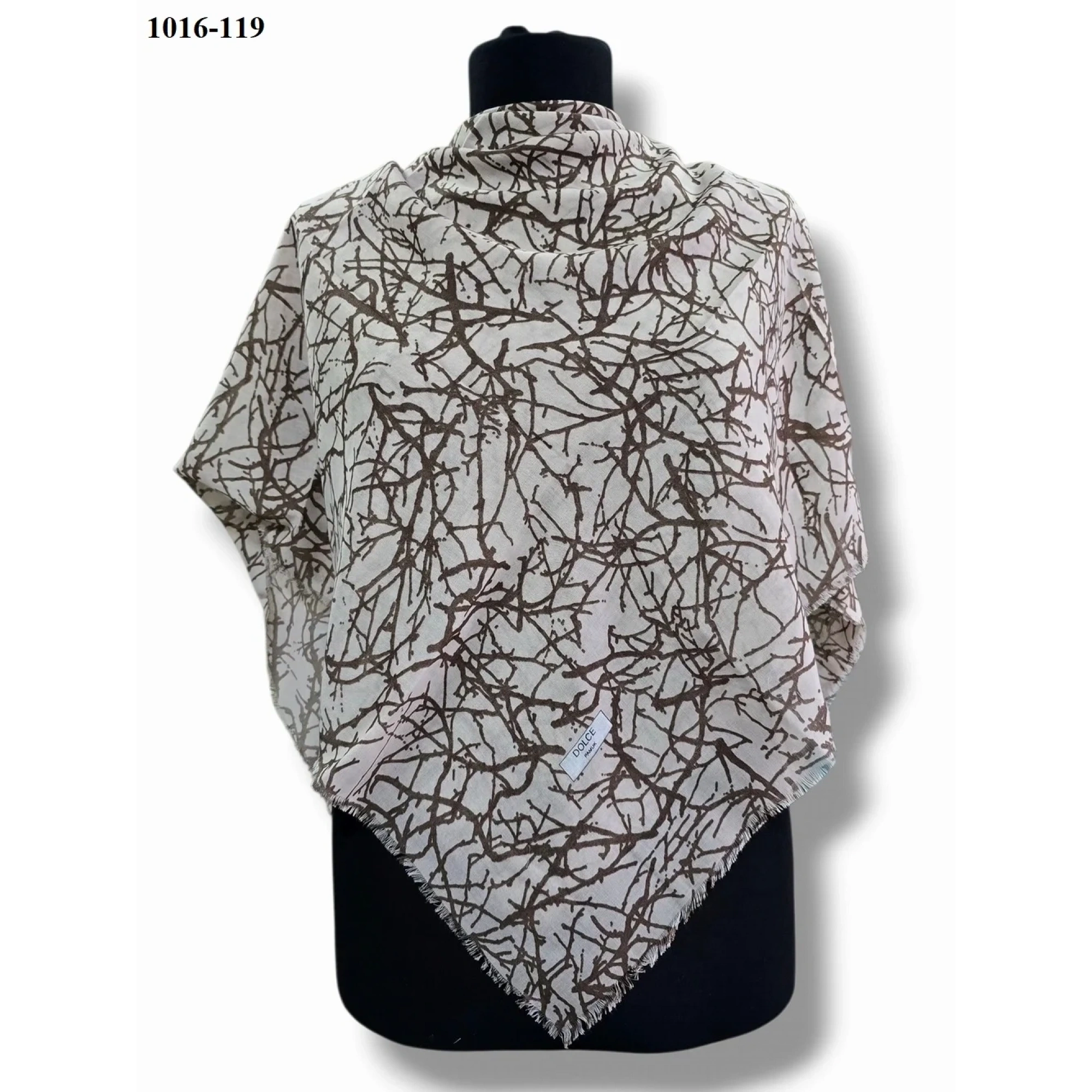 Dolce Cool Desenli Dimi Pamuk Eşarp 1016-119