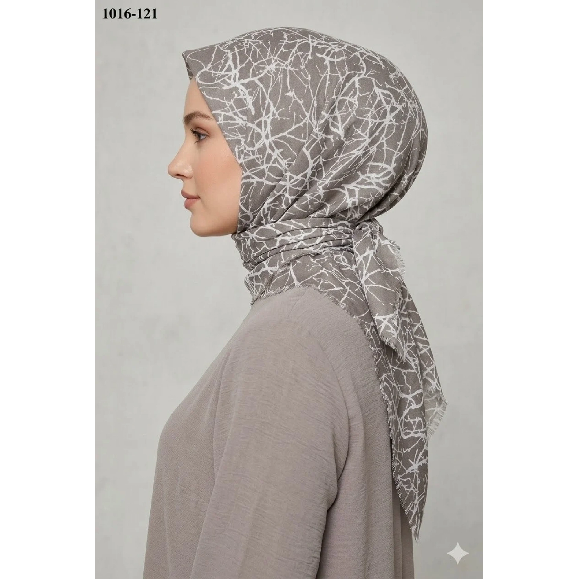 Dolce Cool Desenli Dimi Pamuk Eşarp 1016-121