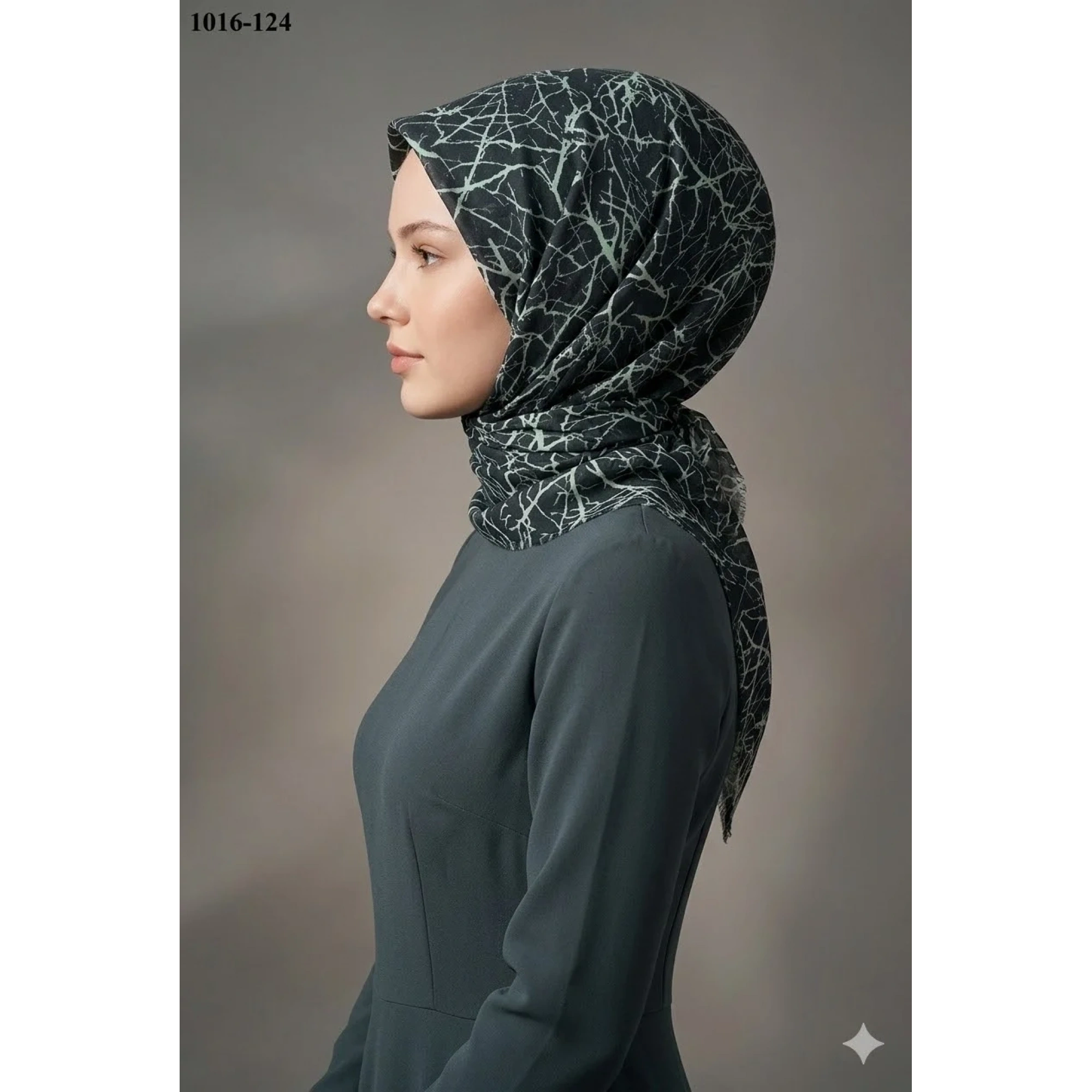 Dolce Cool Desenli Dimi Pamuk Eşarp 1016-124