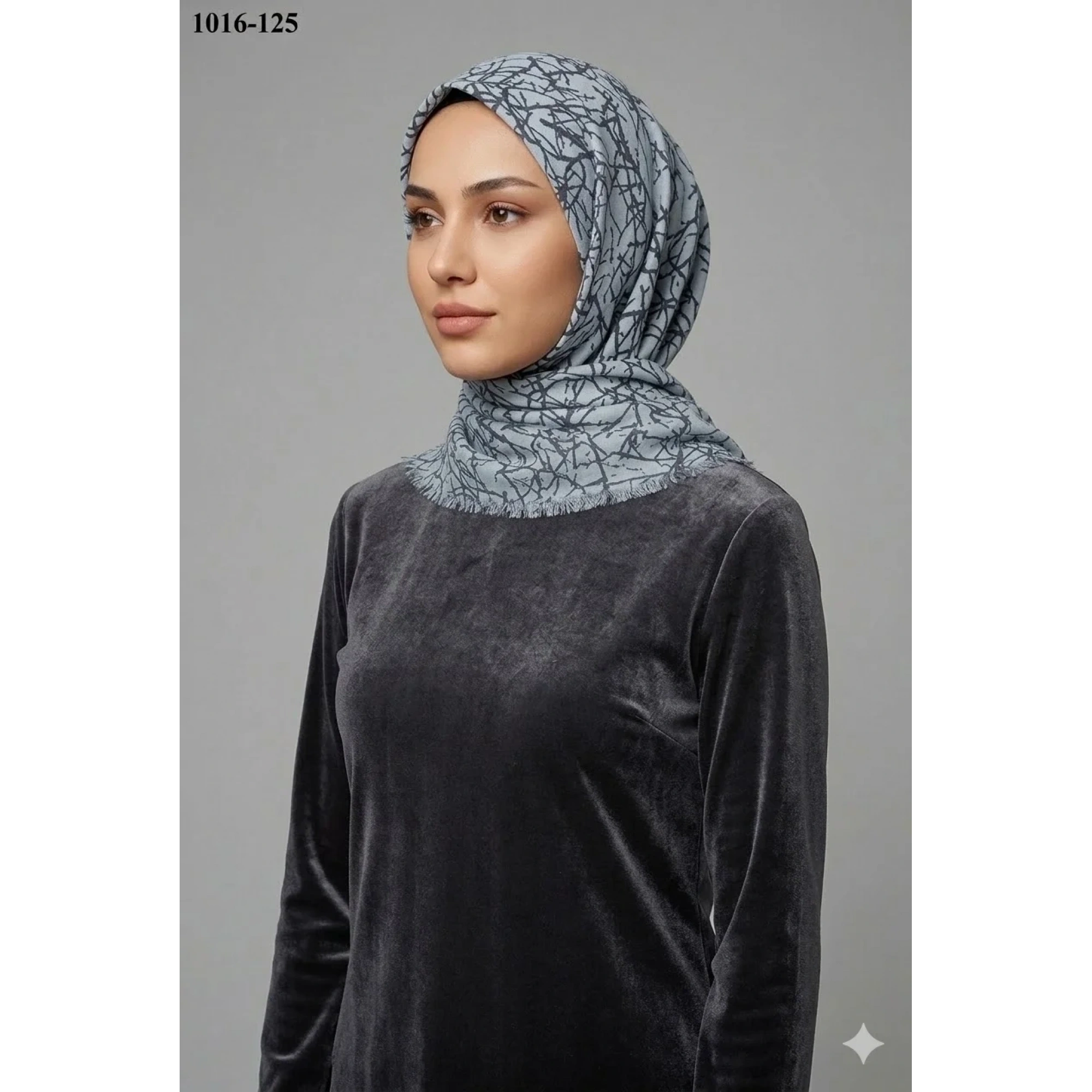 Dolce Cool Desenli Dimi Pamuk Eşarp 1016-125