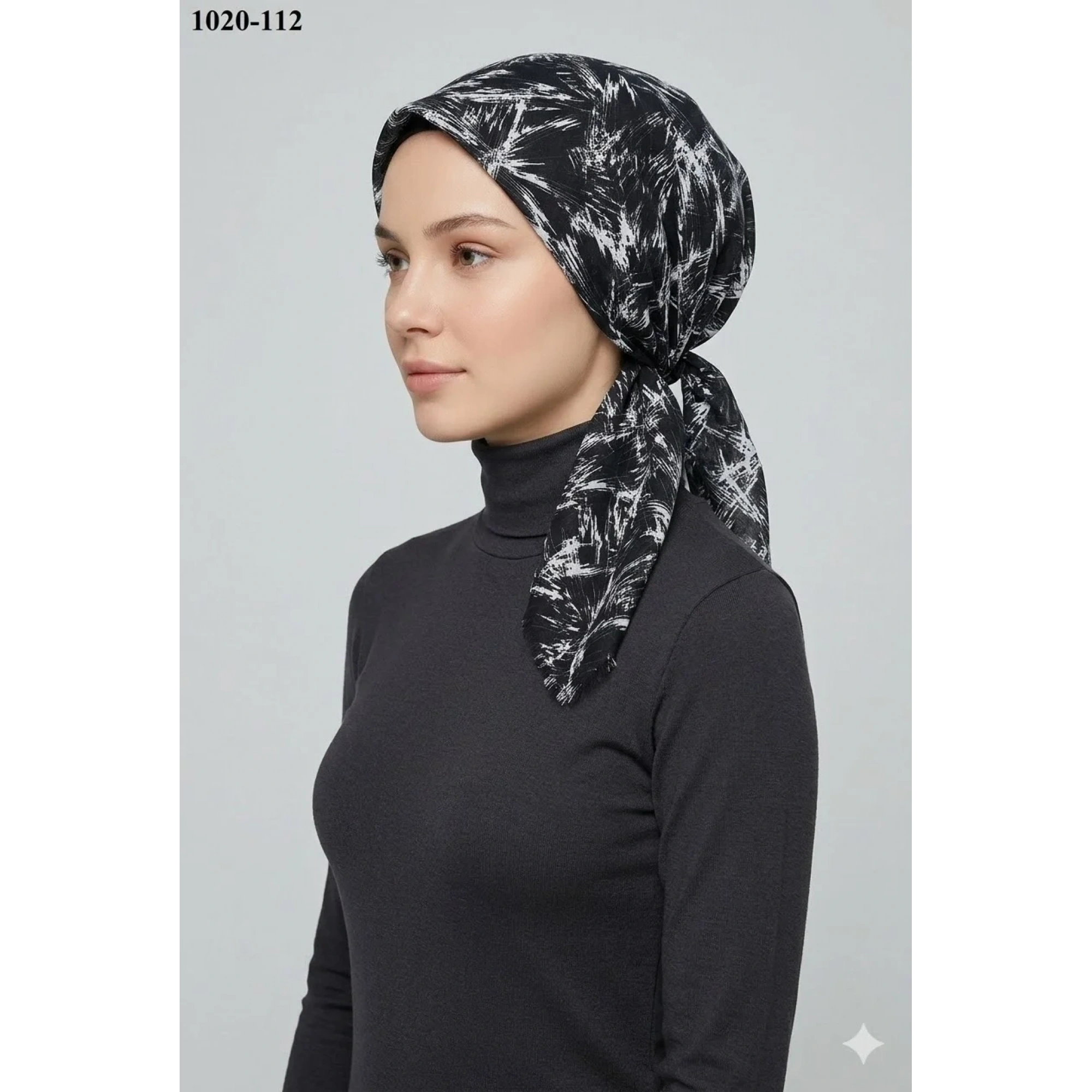Dolce Cool Desenli Dimi Pamuk Eşarp 1020-112