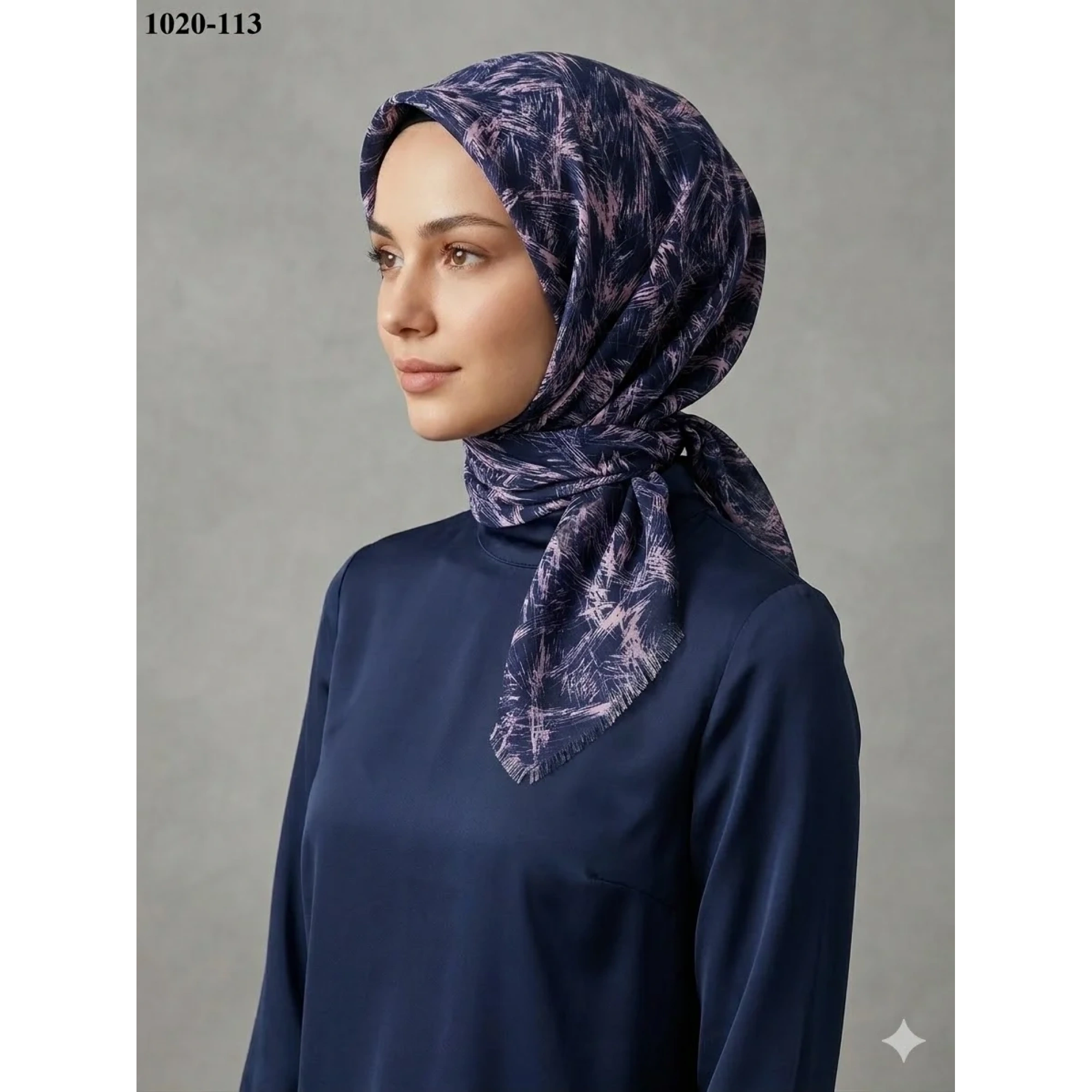 Dolce Cool Desenli Dimi Pamuk Eşarp 1020-113