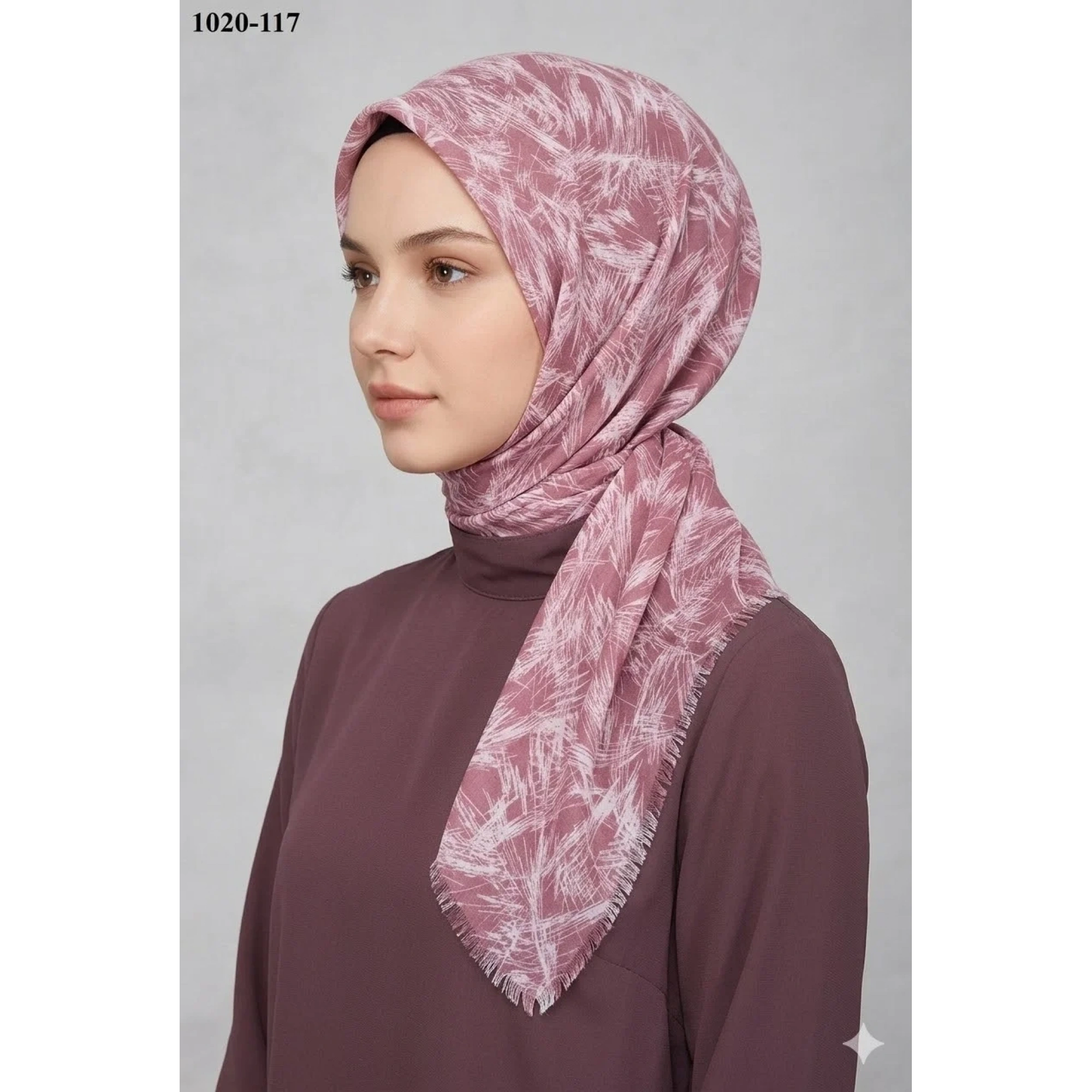 Dolce Cool Desenli Dimi Pamuk Eşarp 1020-117