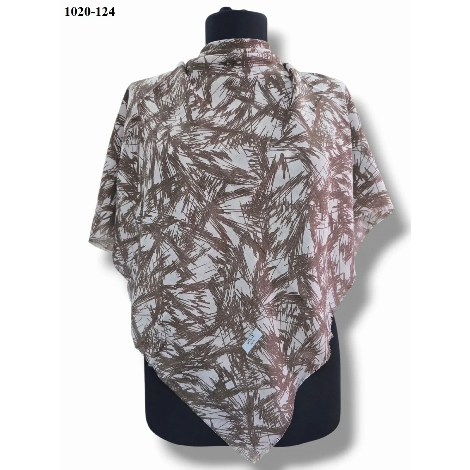 Dolce Cool Desenli Dimi Pamuk Eşarp 1020-124