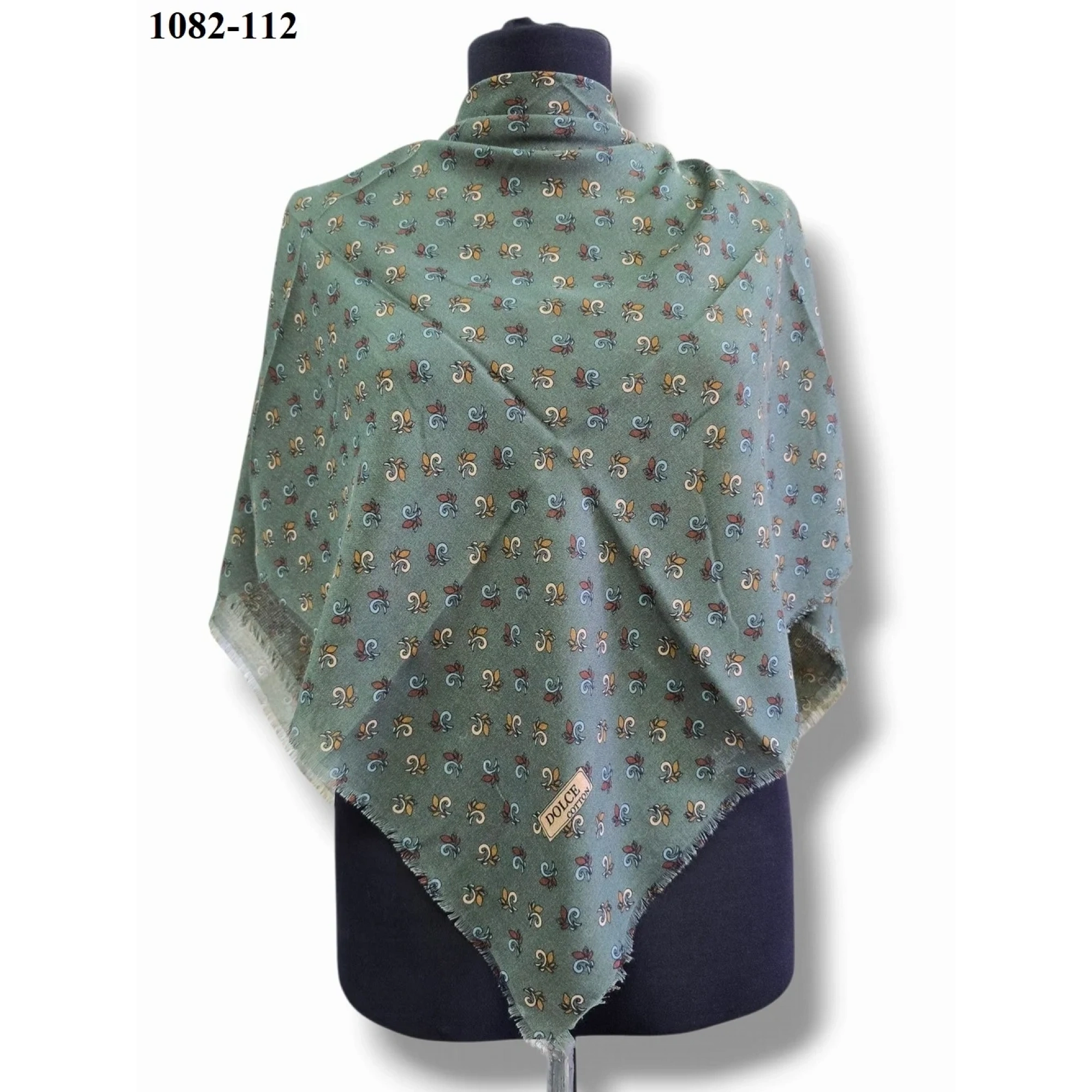 Dolce Cool Desenli Dimi Pamuk Eşarp 1082-112