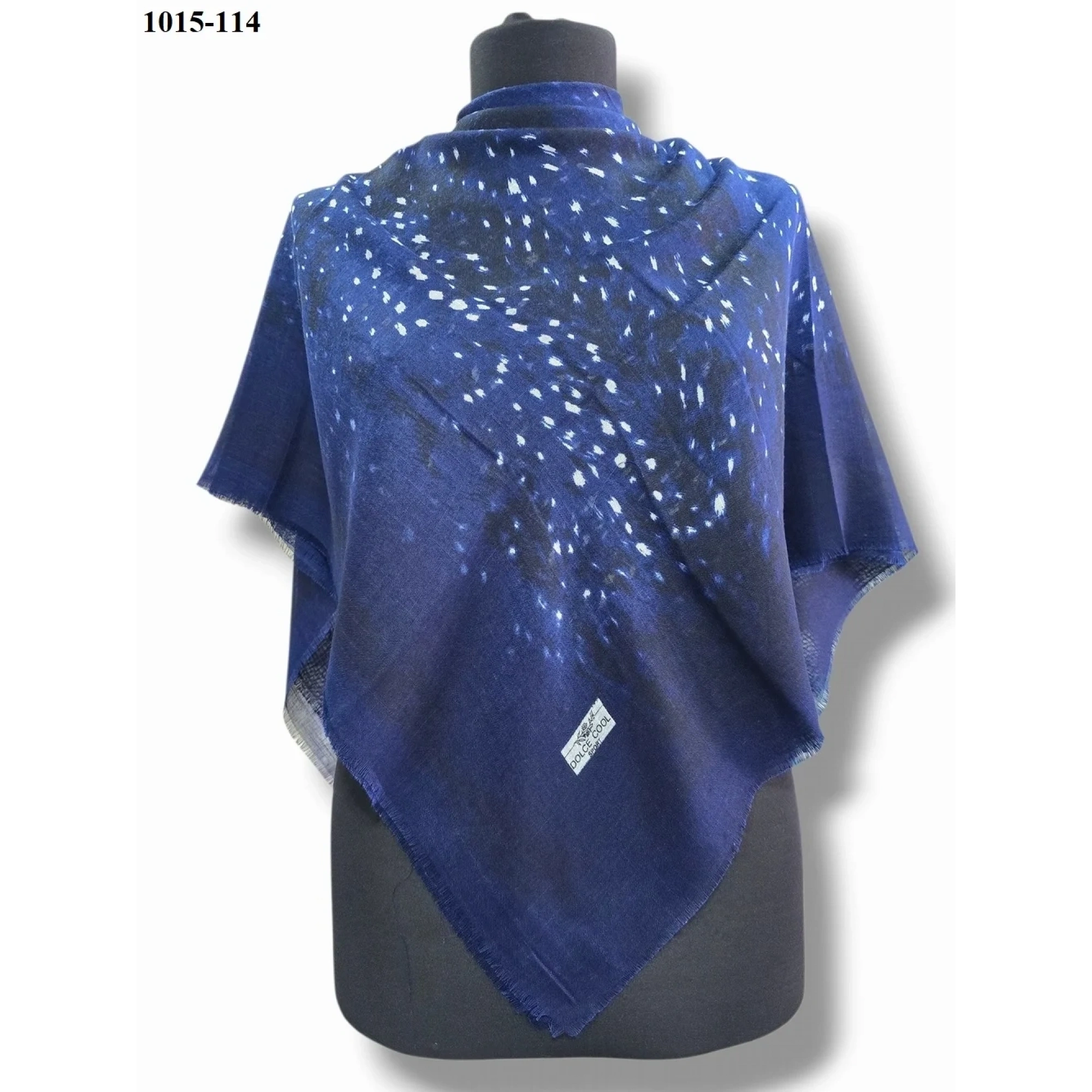 Dolce Cool Desenli Flamlı Pamuk Eşarp 1015-114