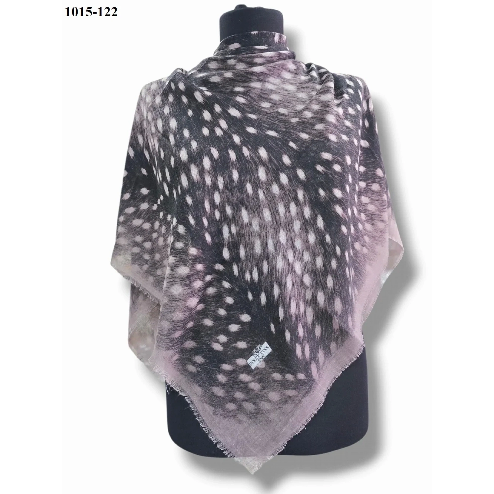 Dolce Cool Desenli Flamlı Pamuk Eşarp 1015-122