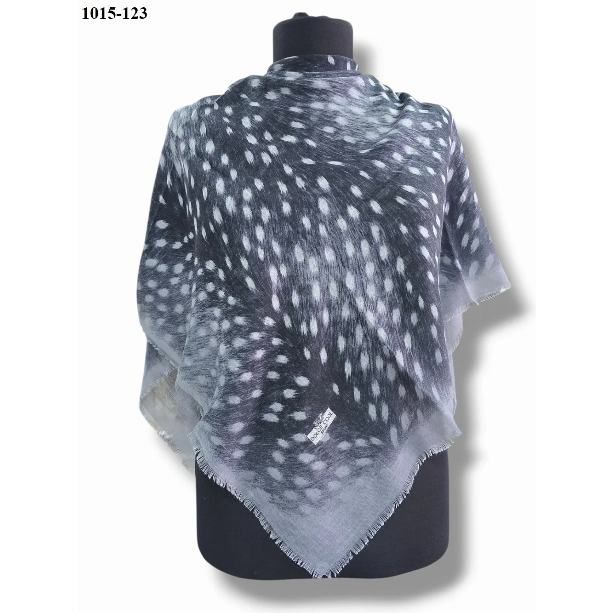 Dolce Cool Desenli Flamlı Pamuk Eşarp 1015-123