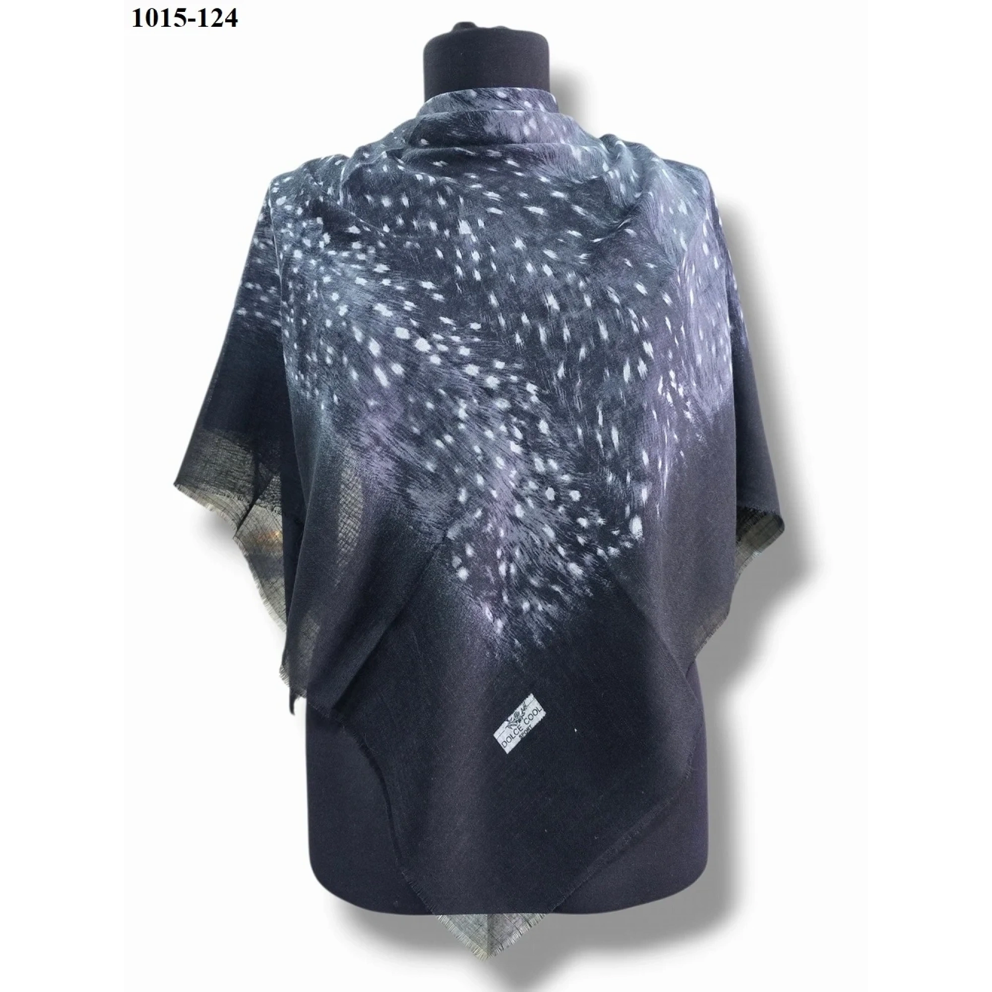 Dolce Cool Desenli Flamlı Pamuk Eşarp 1015-124