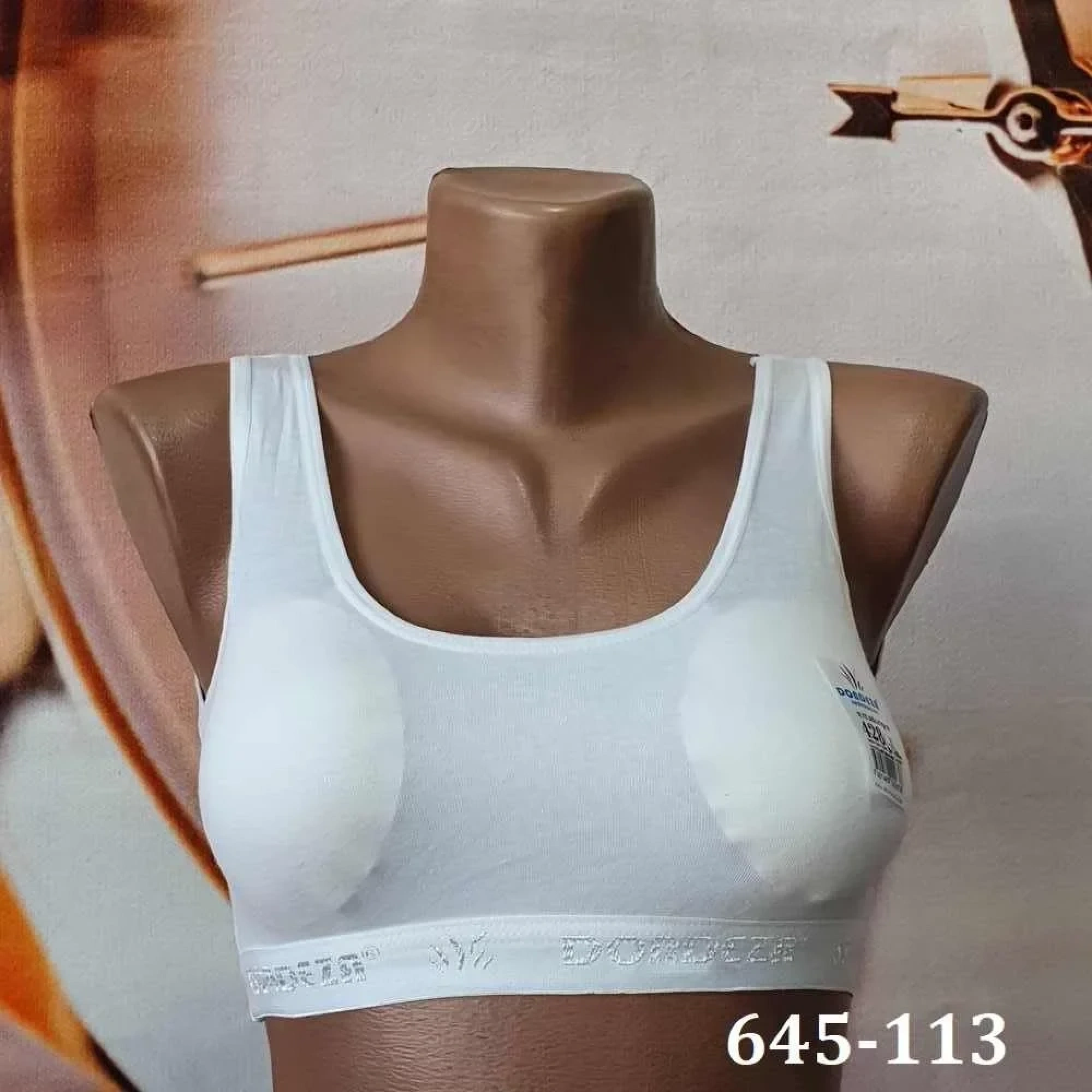 Dondeza Kalın Askılı Pedli Kız Büstiyer (Krem) (6 adet) 645-113