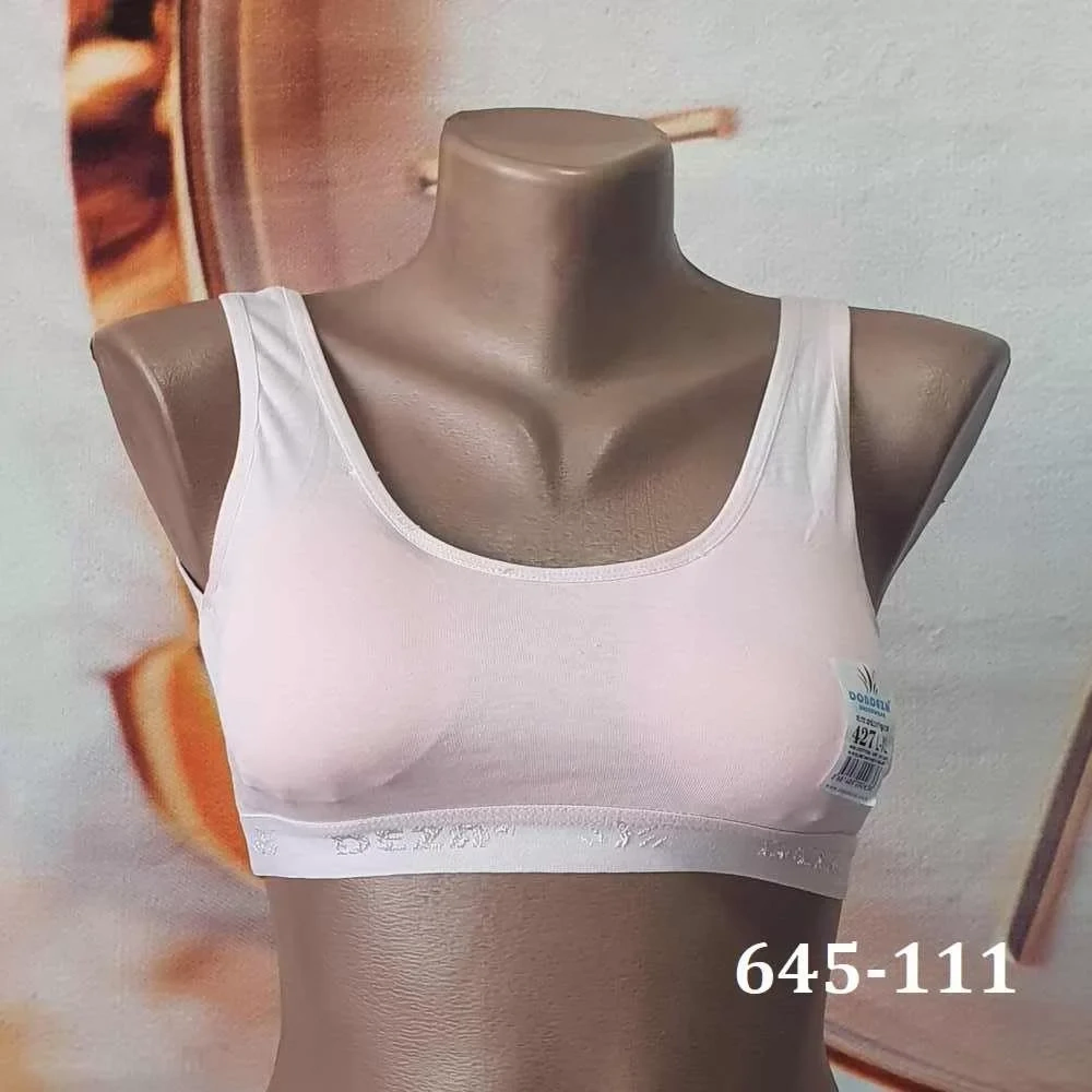 Dondeza Kalın Askılı Pedli Kız Büstiyer (Somon) (6 adet) 645-111
