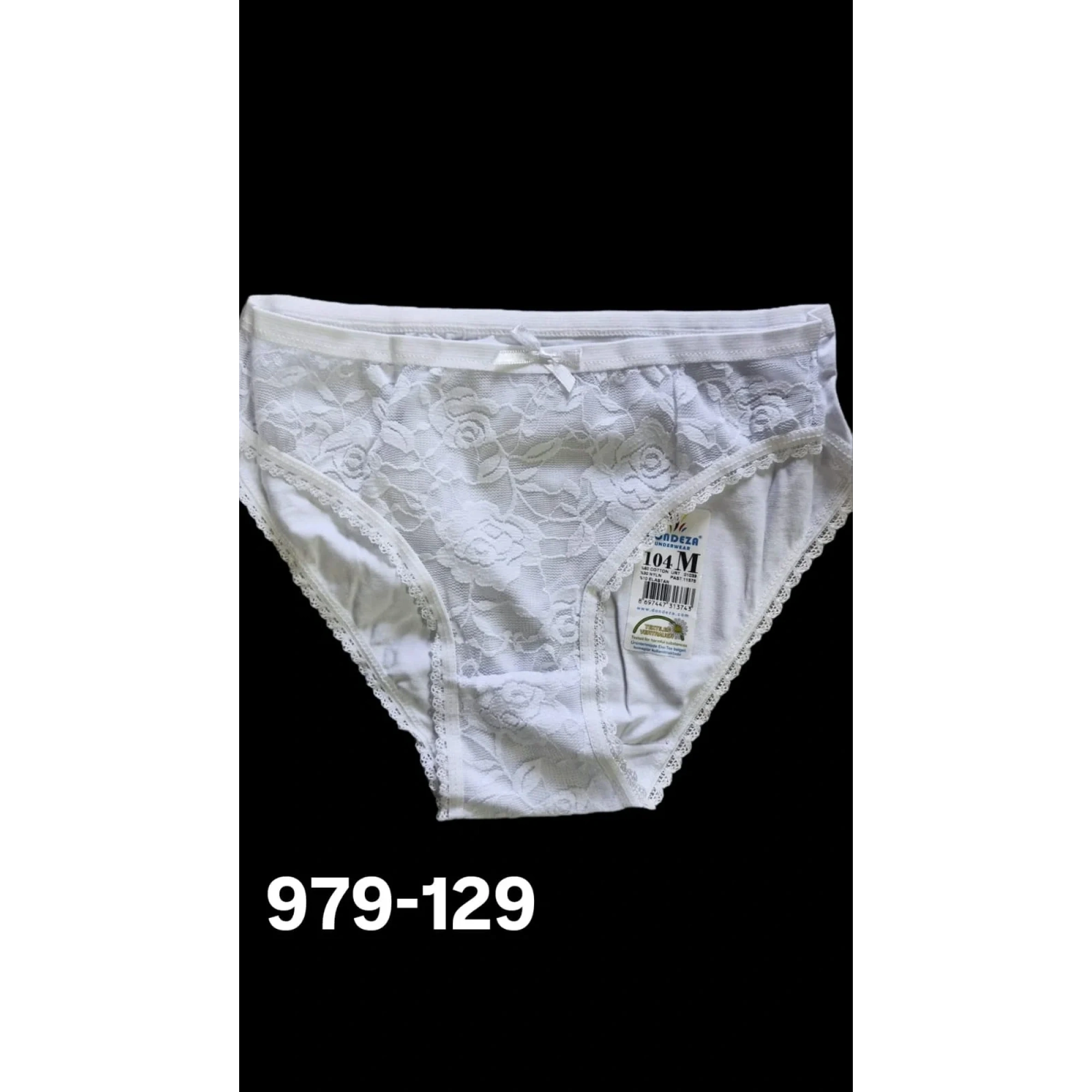 Dondeza Lüx Bayan Bikini Külot M Beden Ön Dantel (12 adet) 979-129