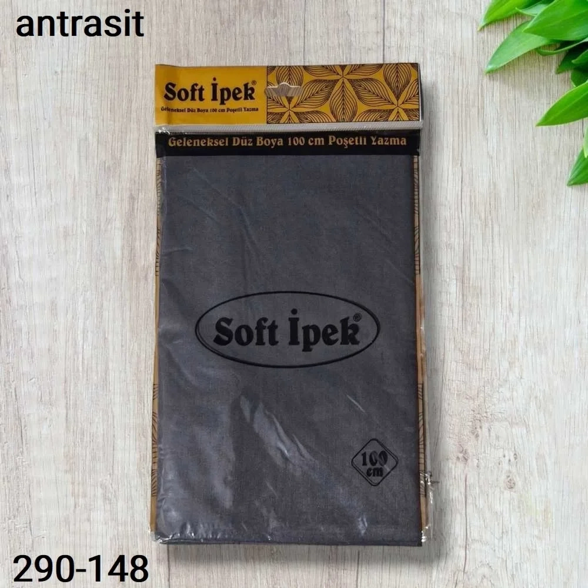 Düz Renk Ekonomik Poşetli Oyalık Yazma antrasit 290-148