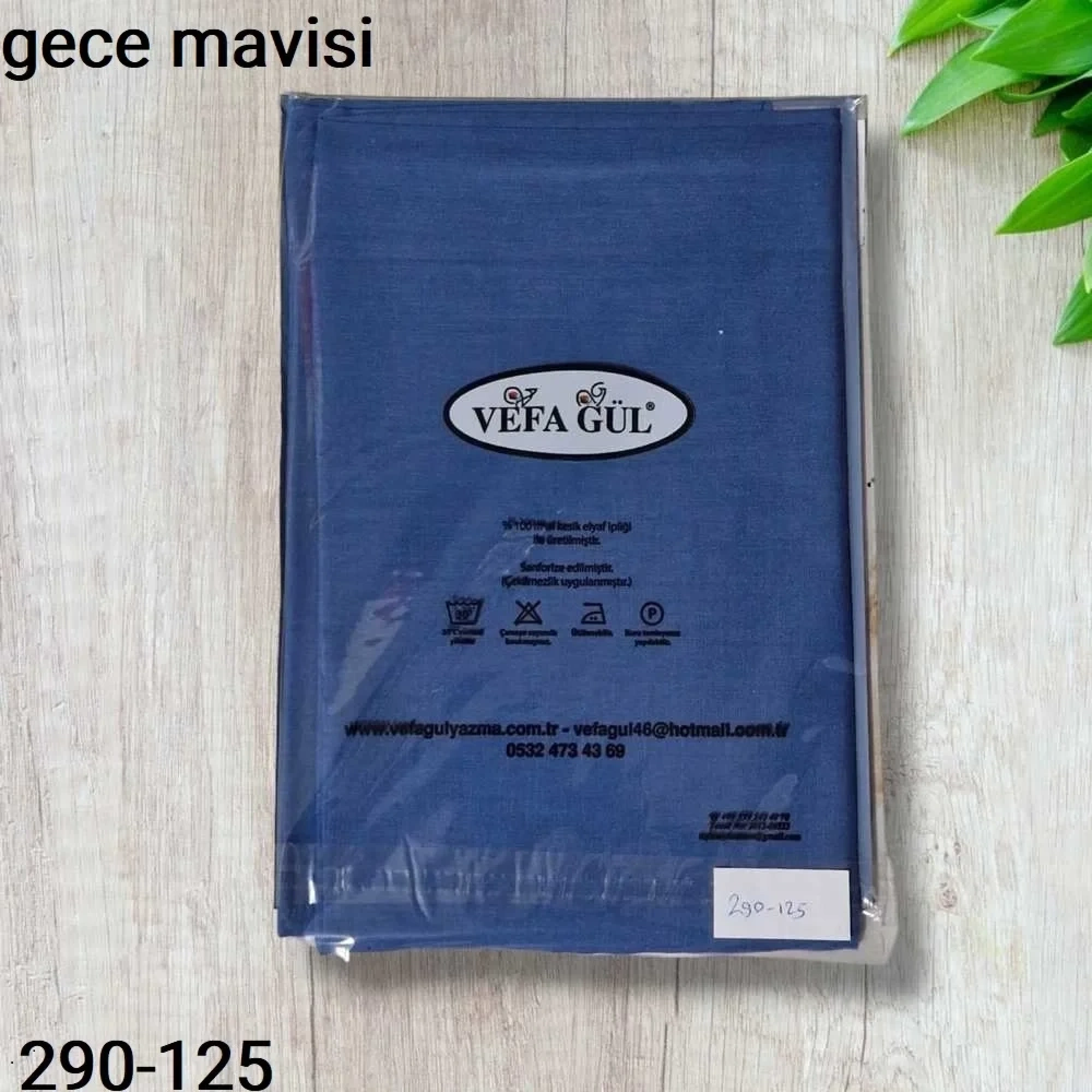 Düz Renk Ekonomik Poşetli Oyalık Yazma gece mavisi 290-125