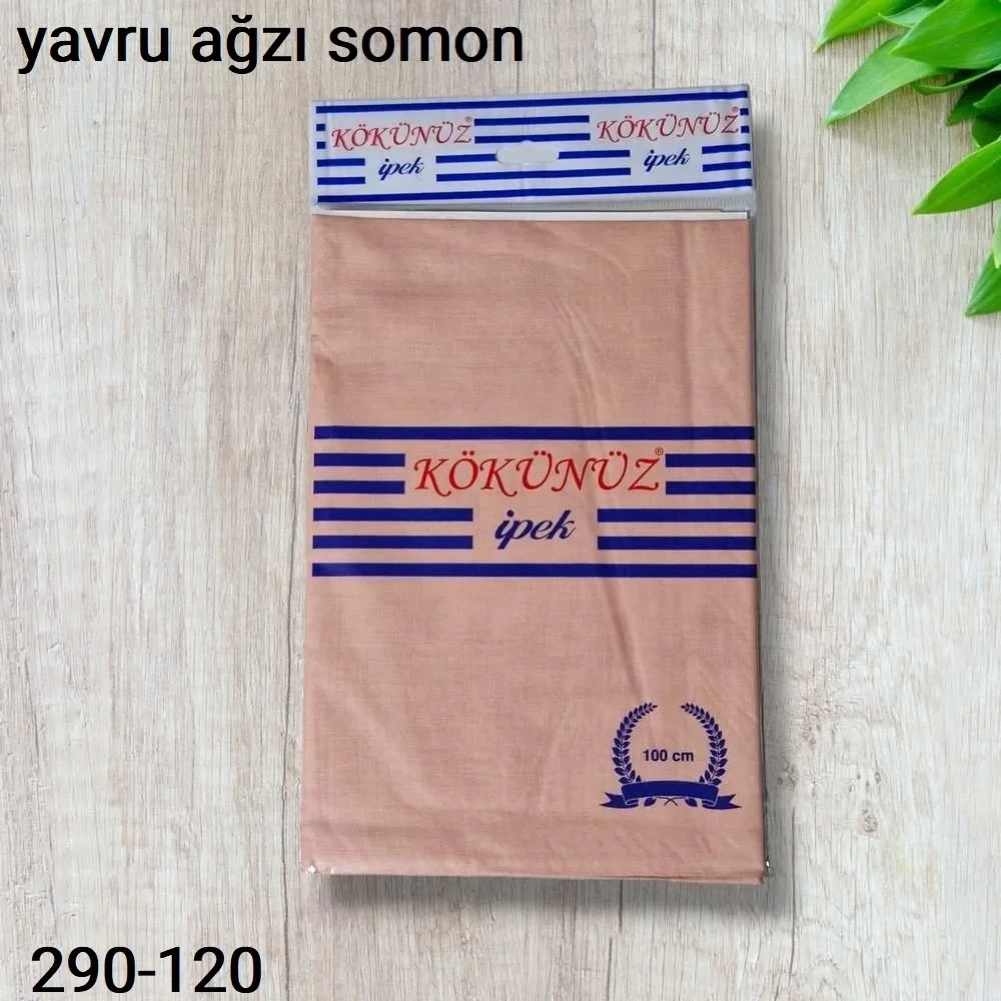 Düz Renk Ekonomik Poşetli Oyalık Yazma yavru ağzı somon 290-120