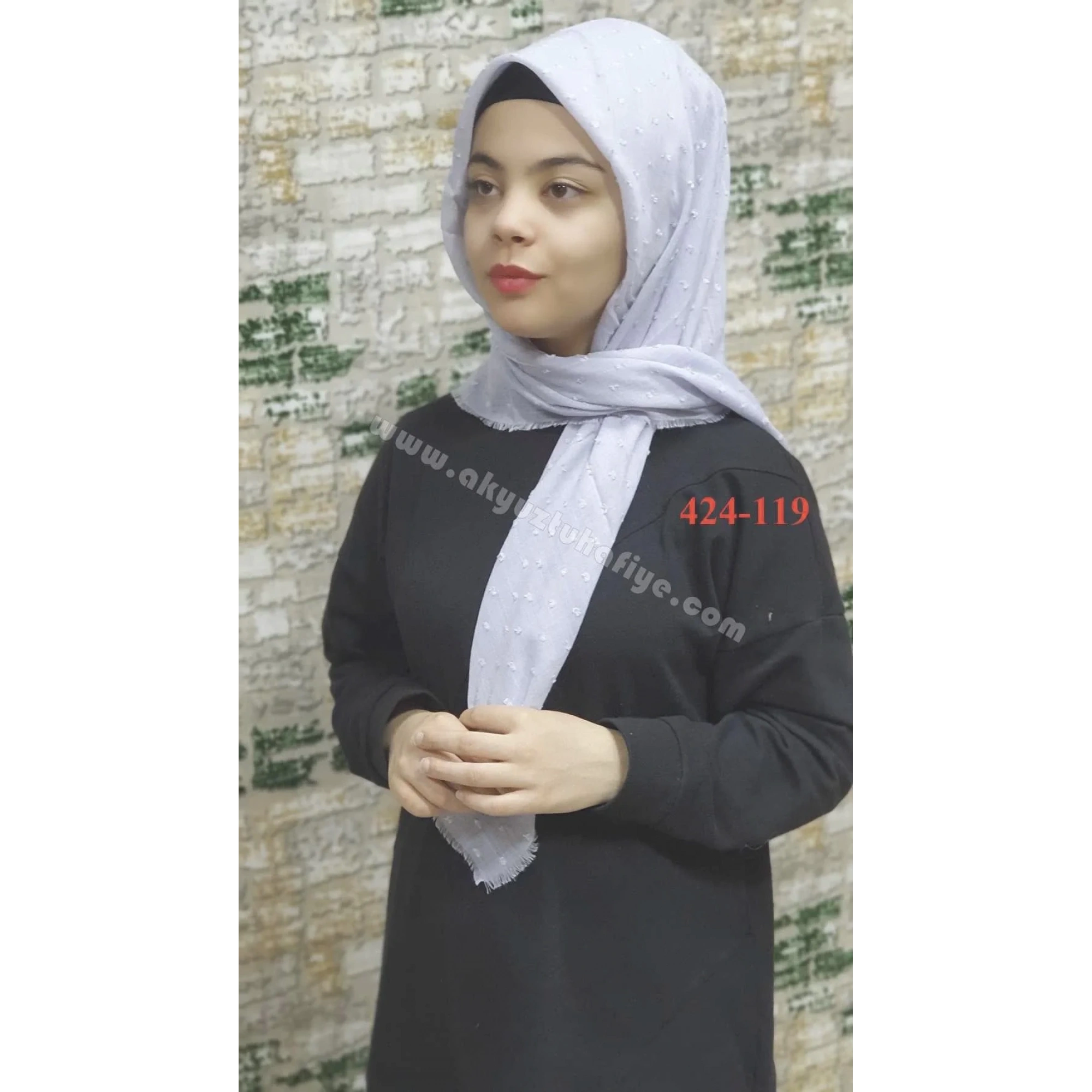 Düz Renk Pıtpıt Eşarp (beyaz) 424-131