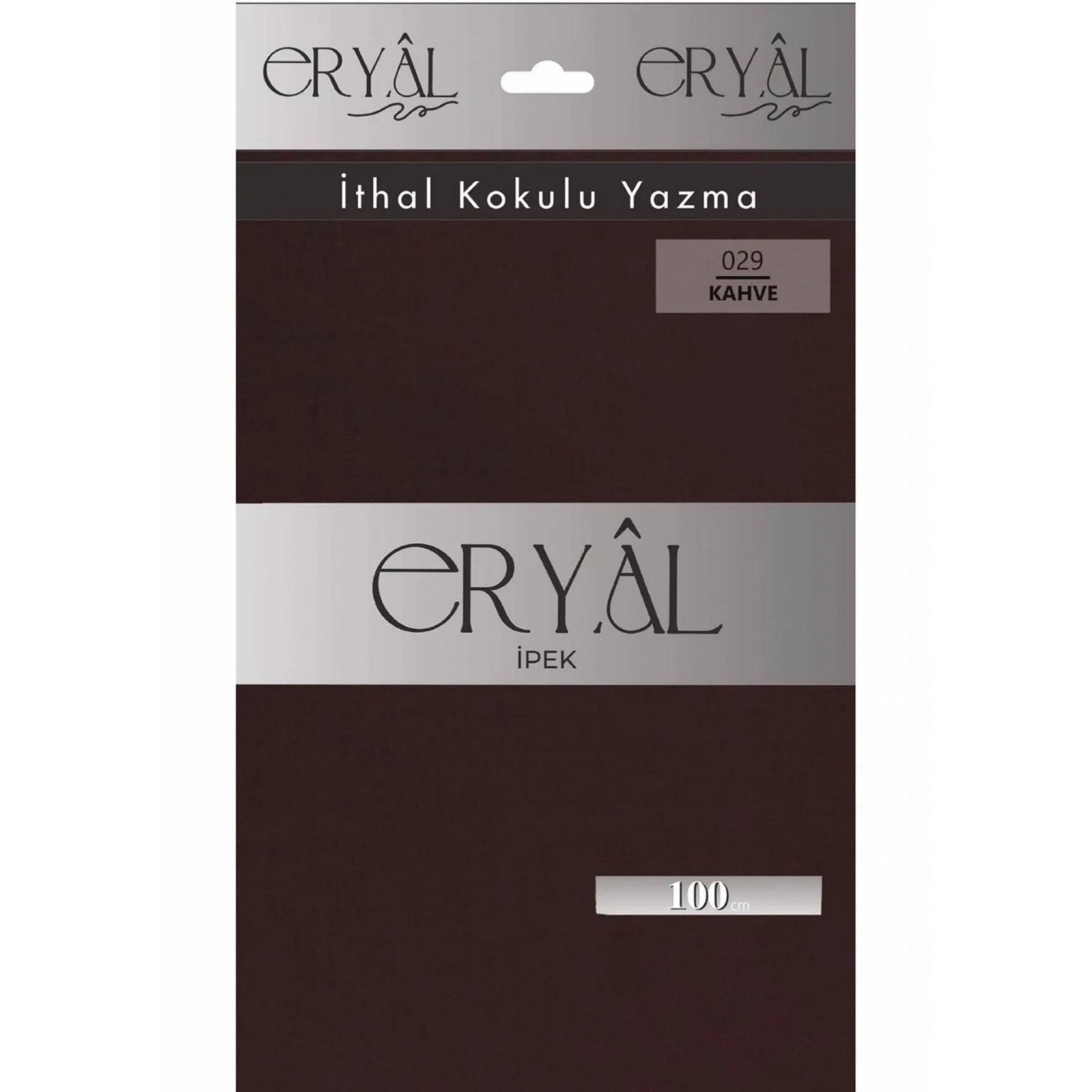 Eryal İpek Düz Renk Poşetli Oyalık Yazma 029 Kahve