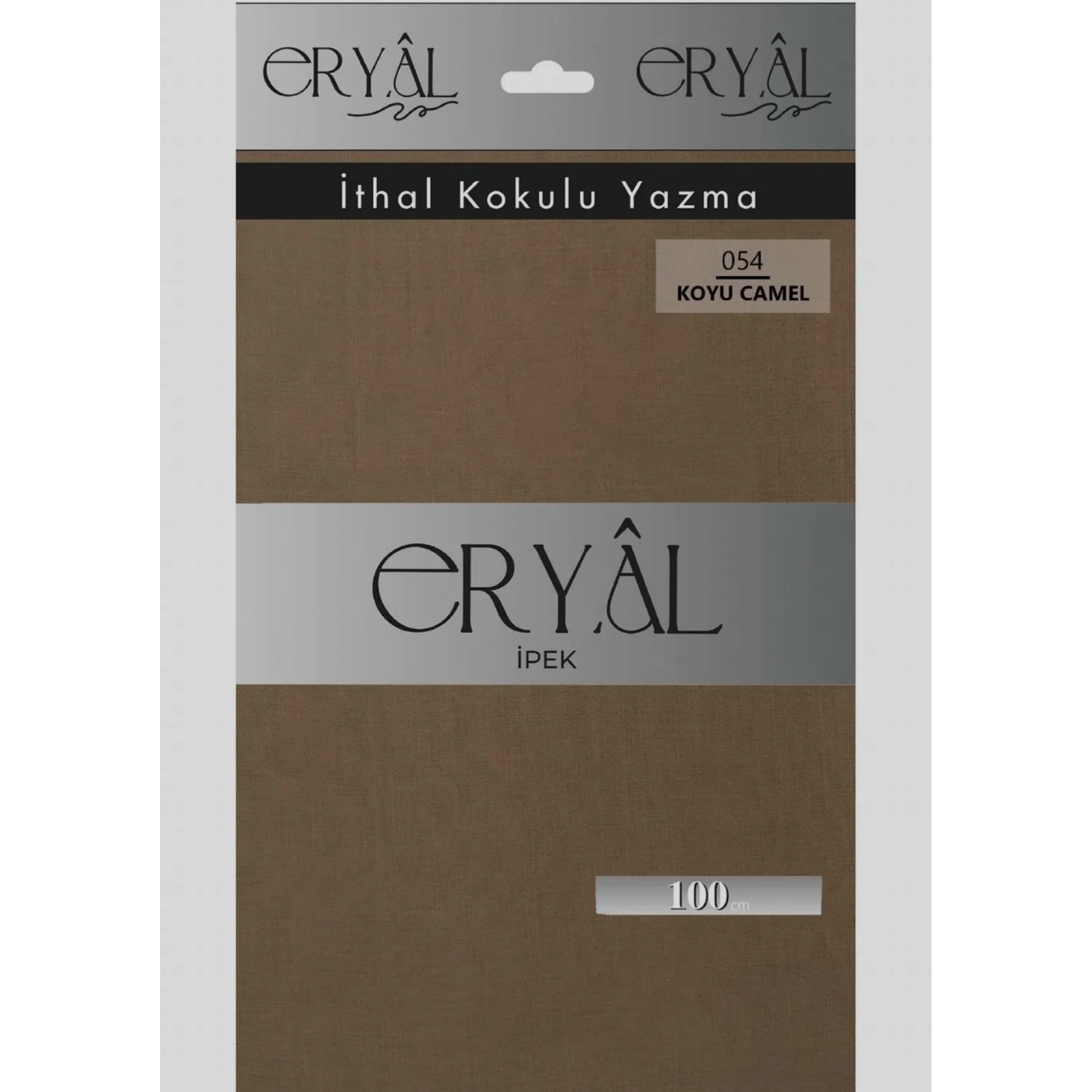 Eryal İpek Düz Renk Poşetli Oyalık Yazma 054 Camel