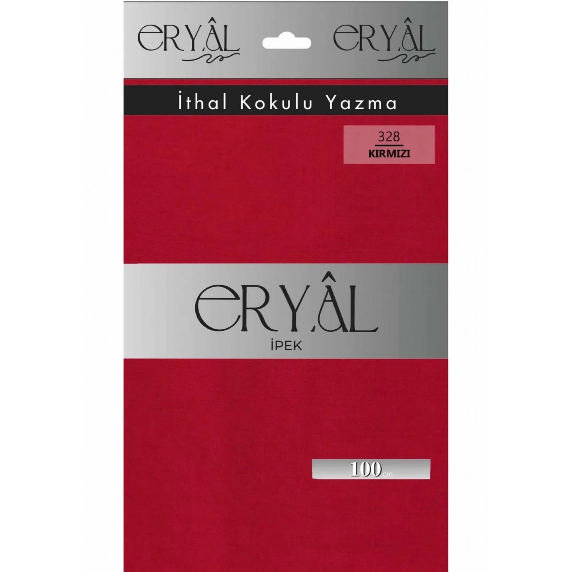 Eryal İpek Düz Renk Poşetli Oyalık Yazma 328 Kırmızı