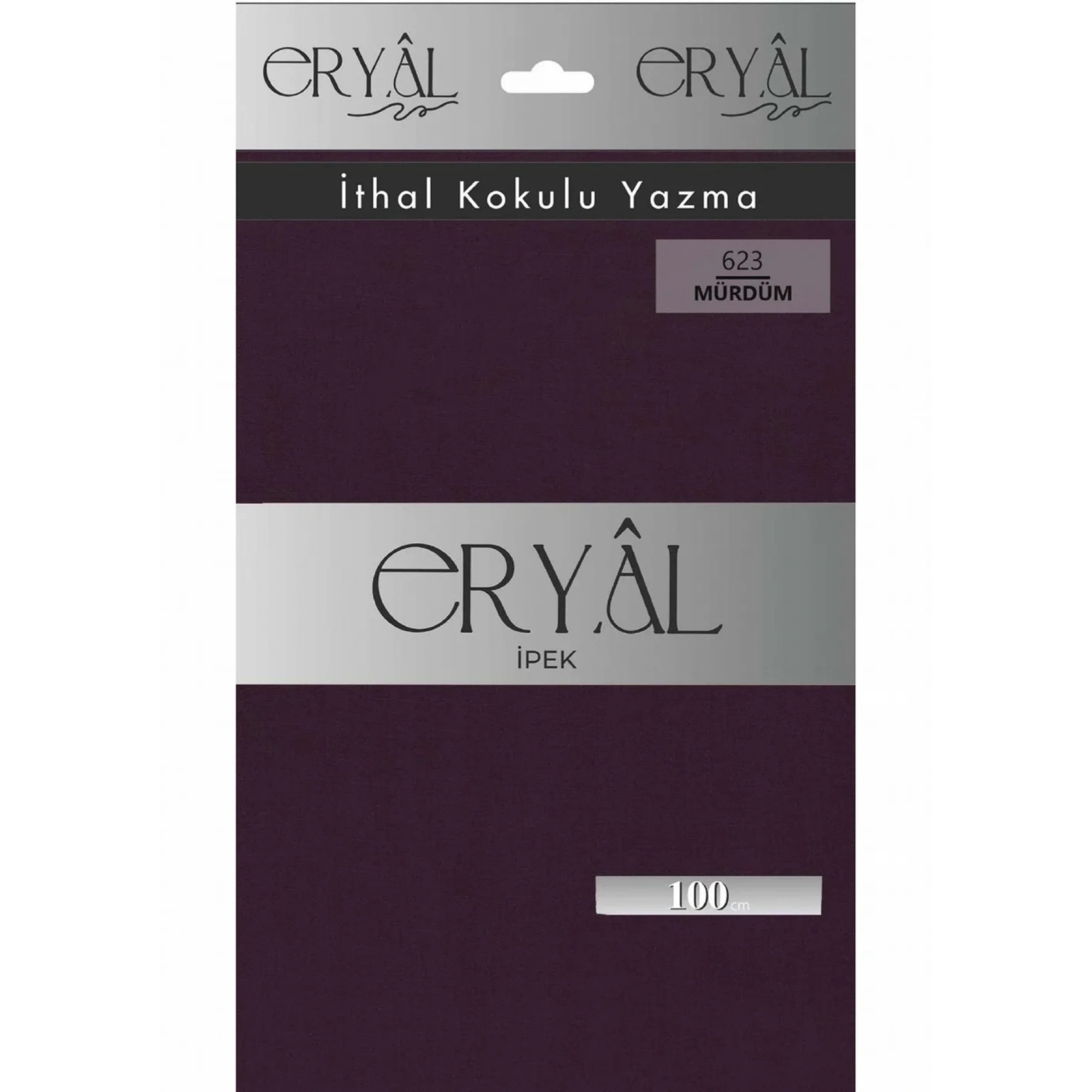 Eryal İpek Düz Renk Poşetli Oyalık Yazma 623 Mürdüm