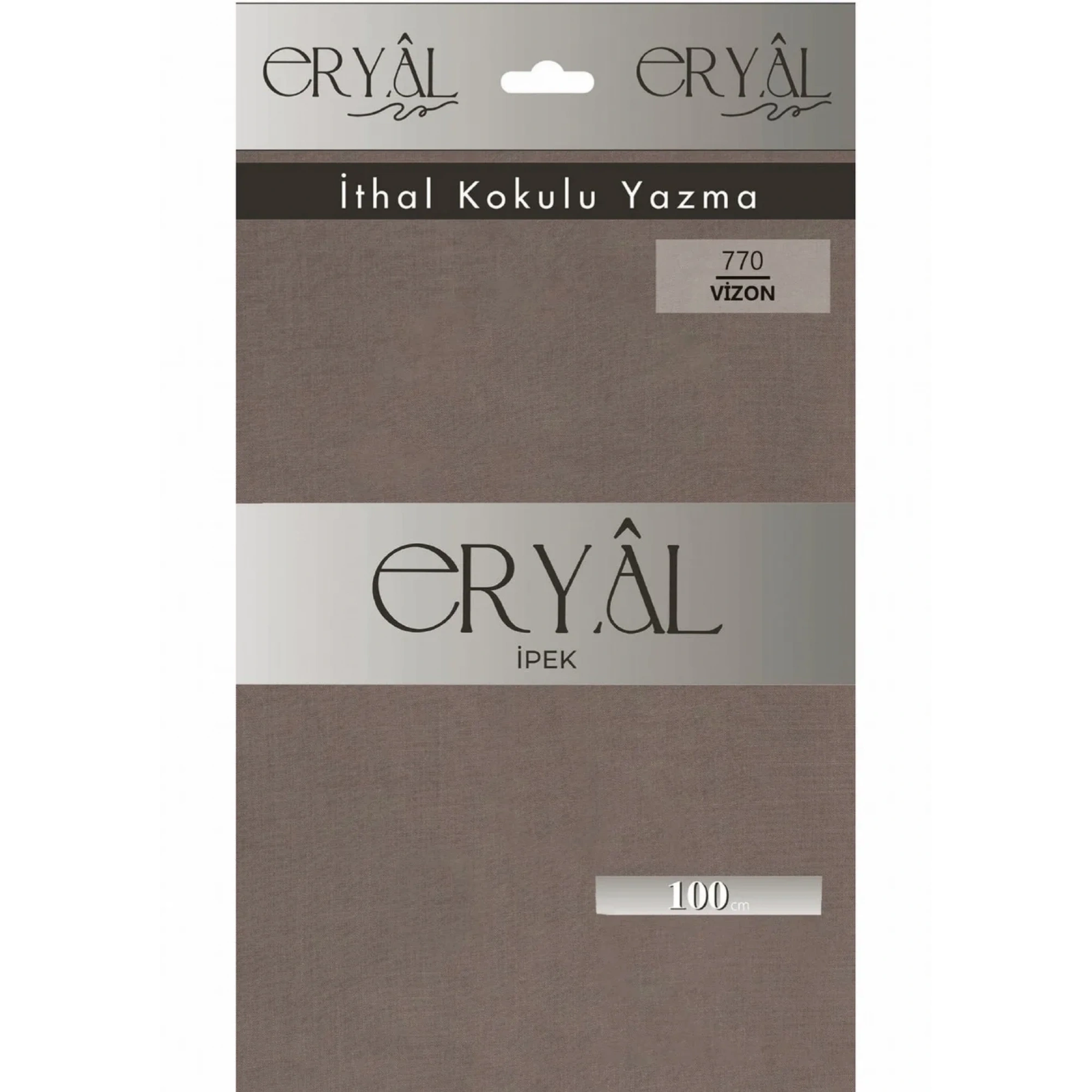 Eryal İpek Düz Renk Poşetli Oyalık Yazma 770 Vizon