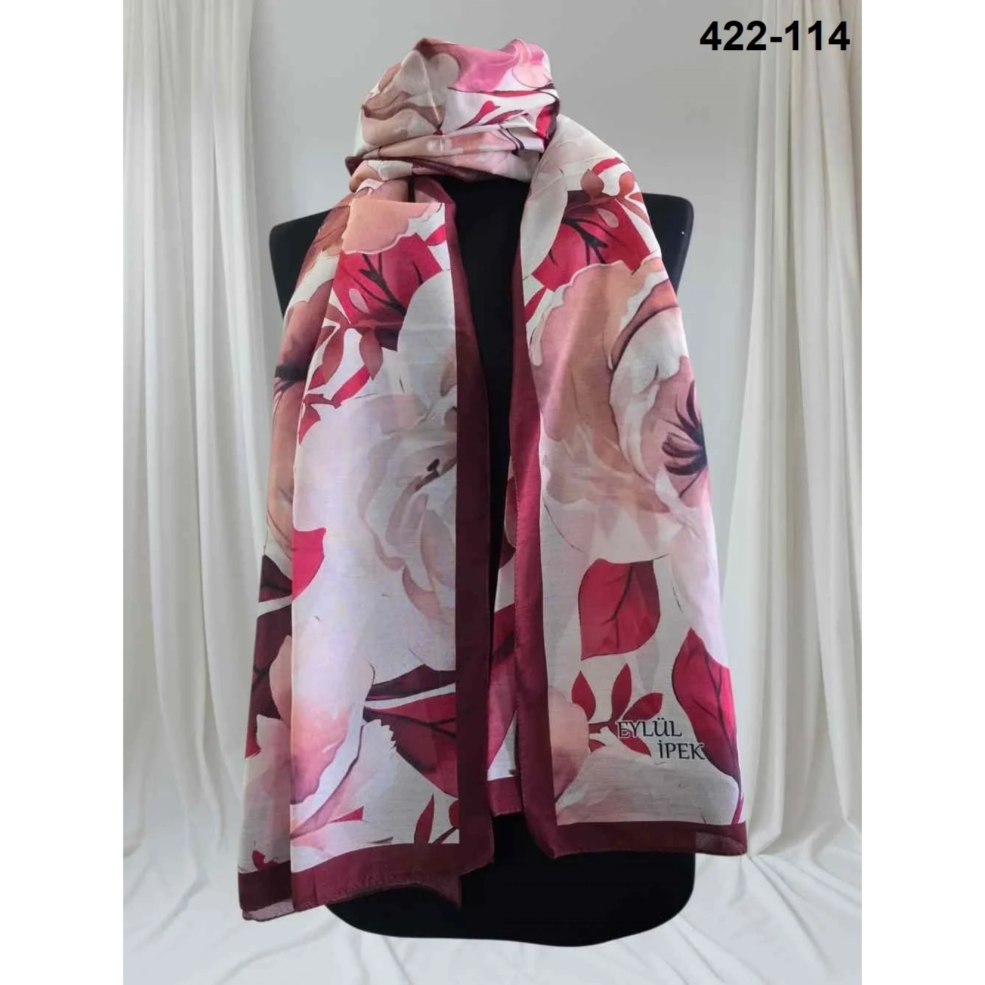 Eylül İpek Çiçek Desen Soft Şal 422-114