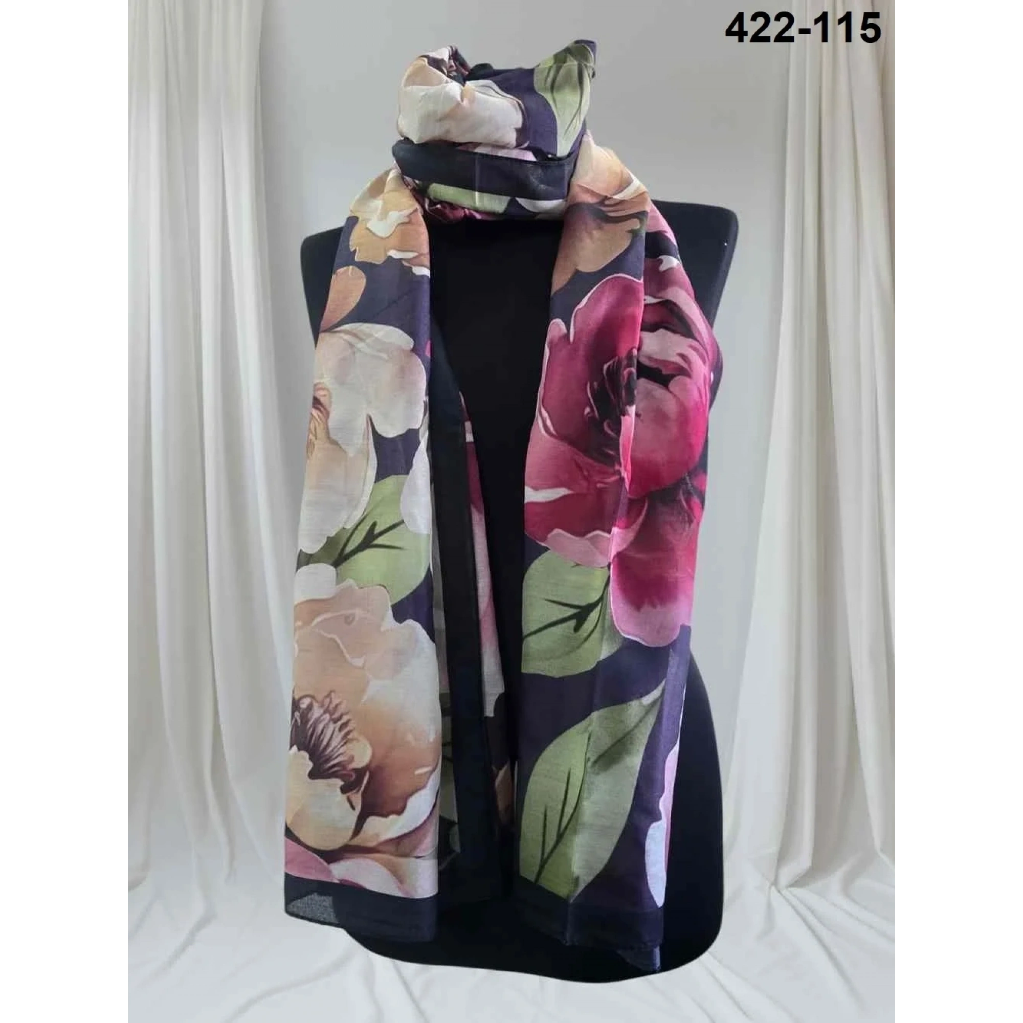 Eylül İpek Çiçek Desen Soft Şal 422-115