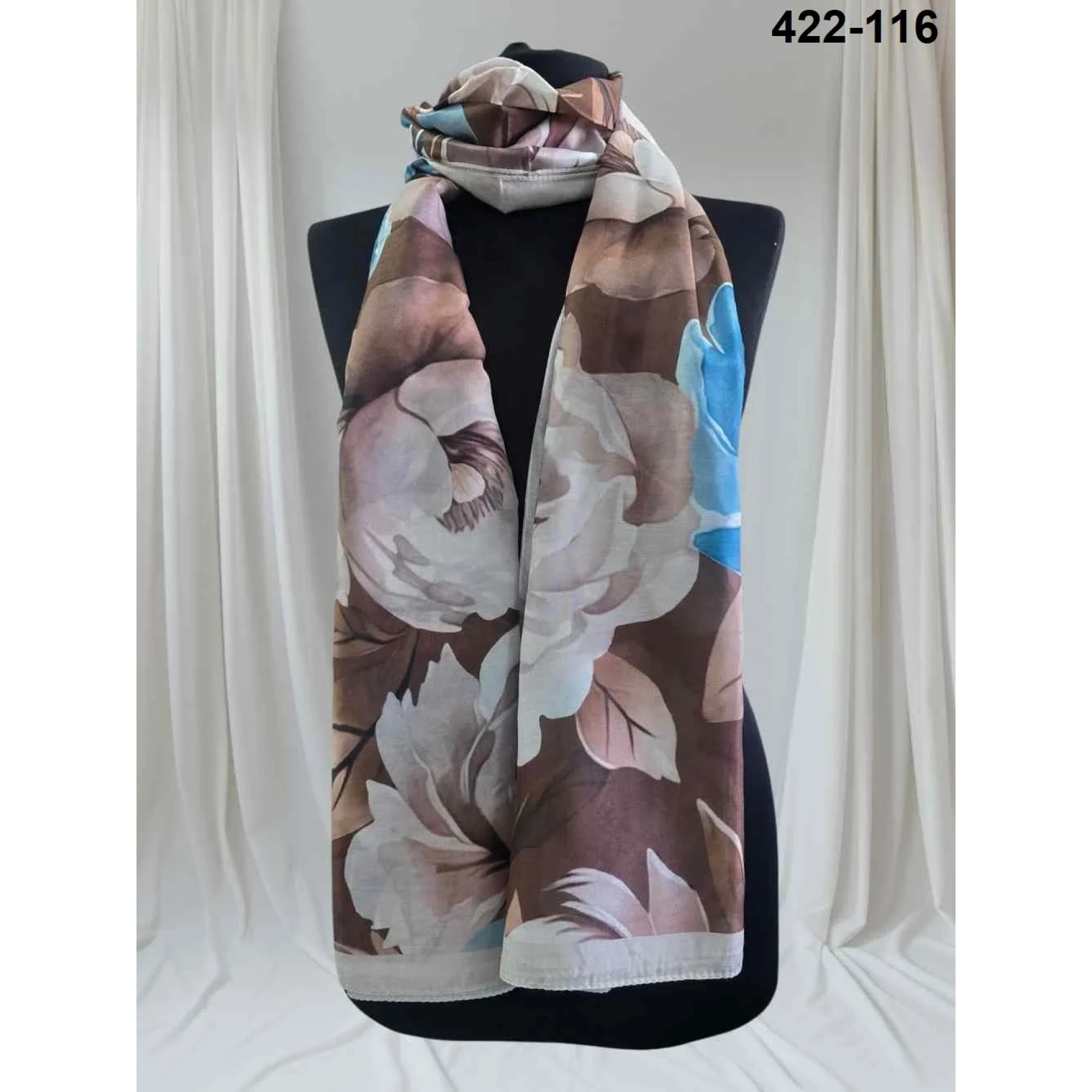Eylül İpek Çiçek Desen Soft Şal 422-116