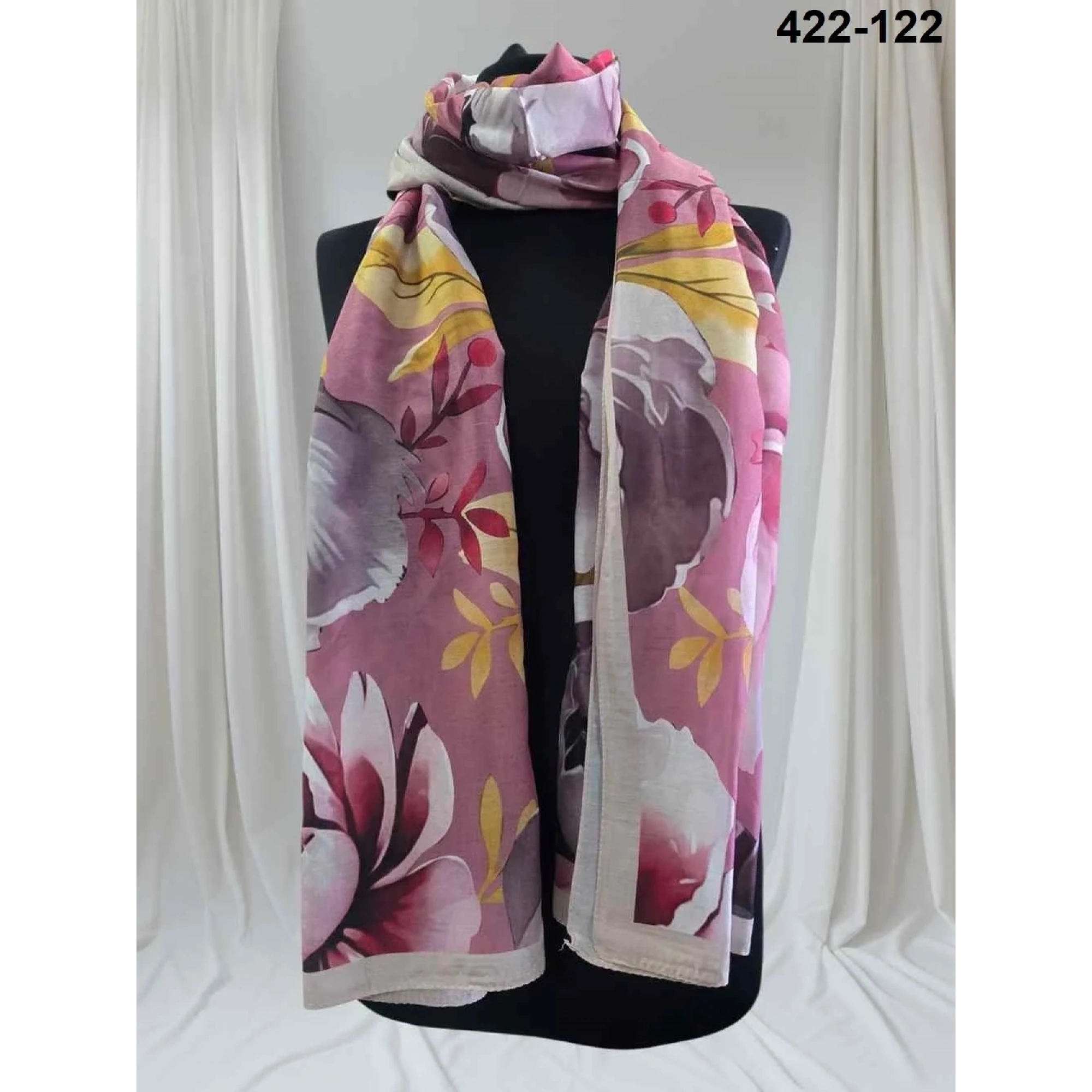 Eylül İpek Çiçek Desen Soft Şal 422-122