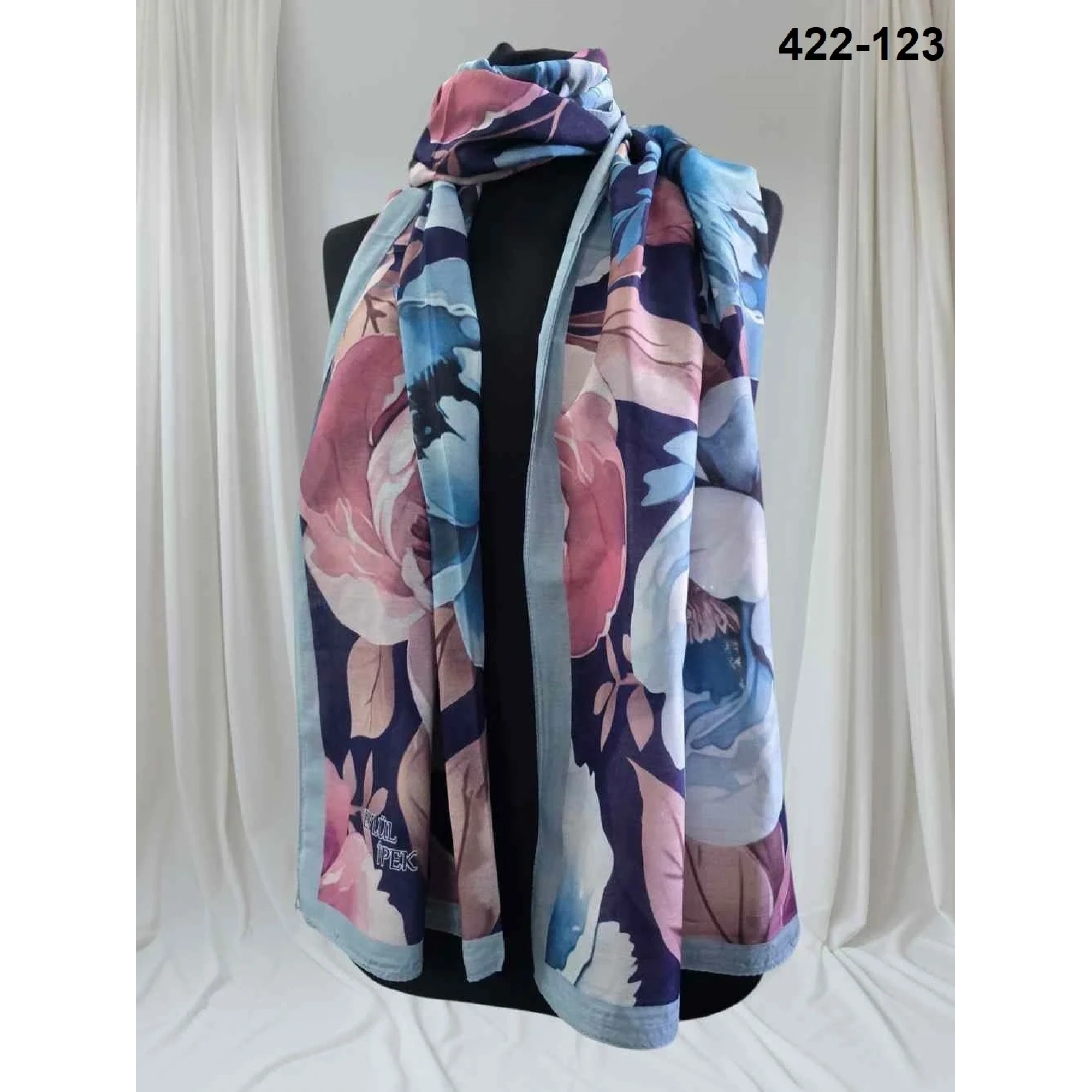 Eylül İpek Çiçek Desen Soft Şal 422-123