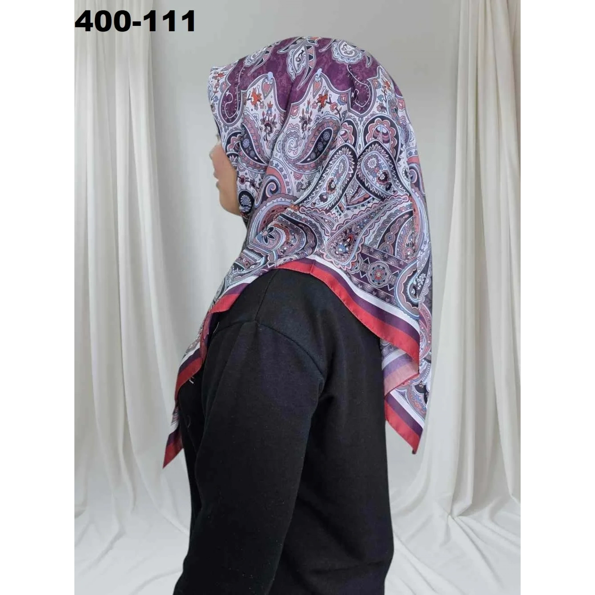 Eylül İpek Etnik Desen Soft Eşarp 400-111