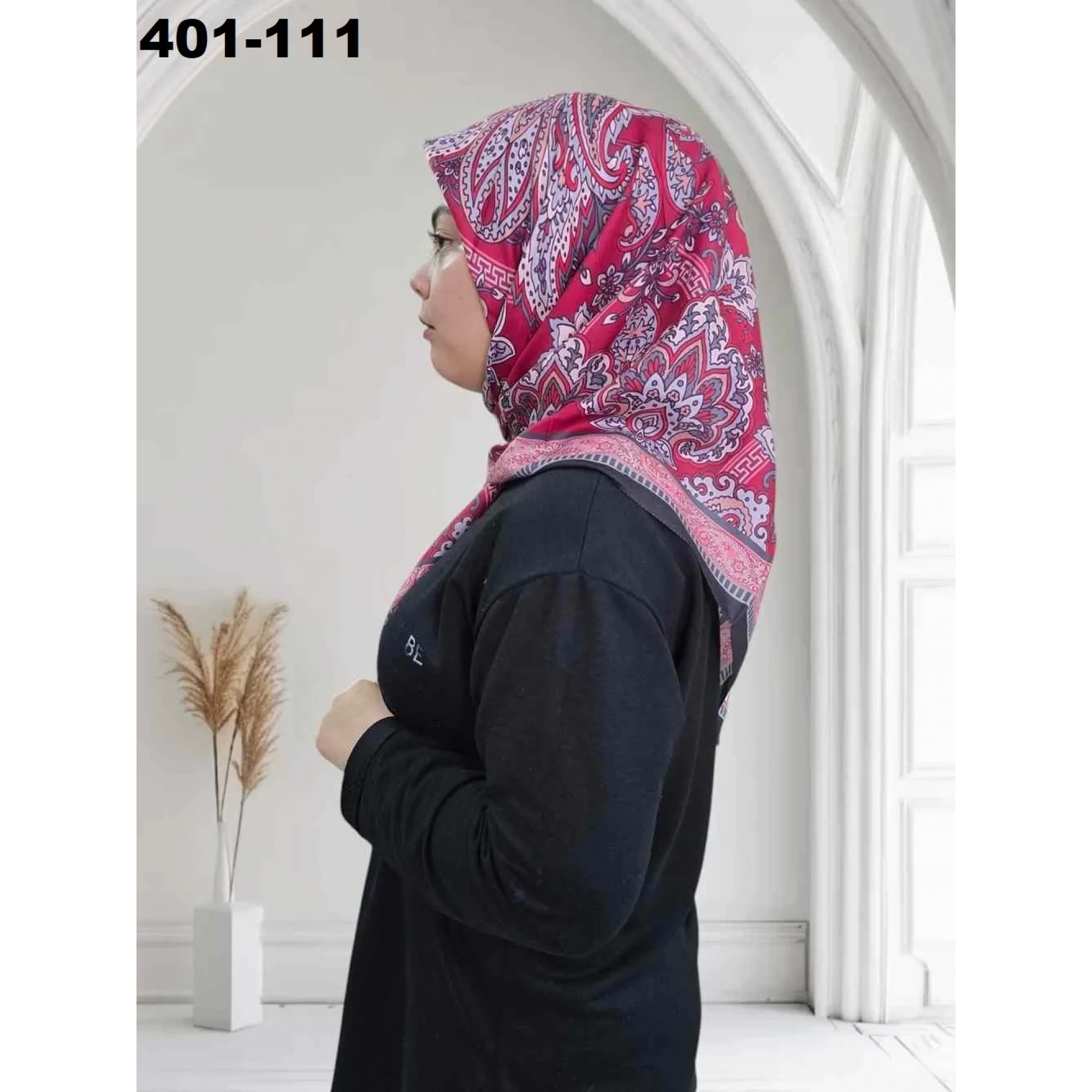 Eylül İpek Etnik Desen Soft Eşarp 401-111