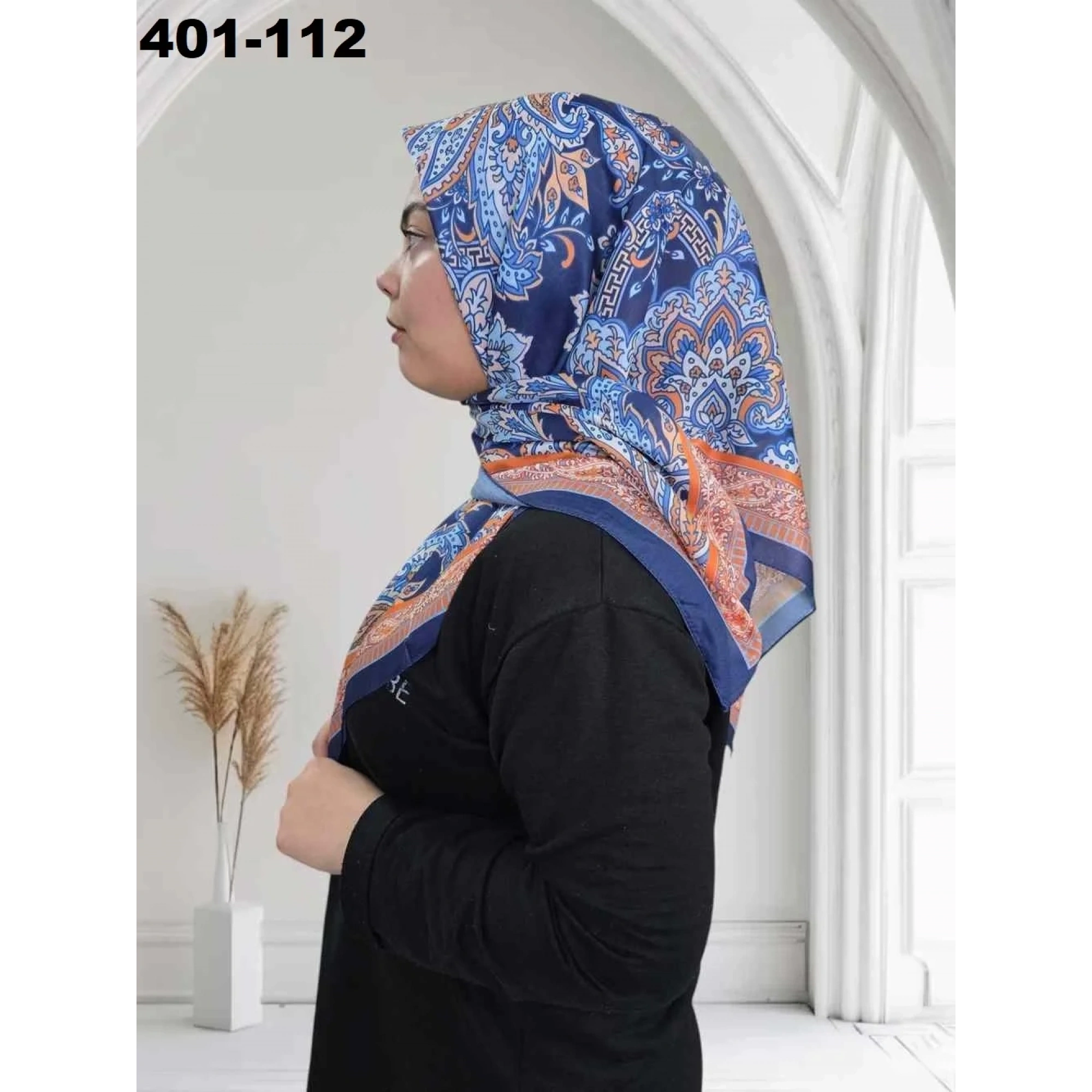 Eylül İpek Etnik Desen Soft Eşarp 401-112