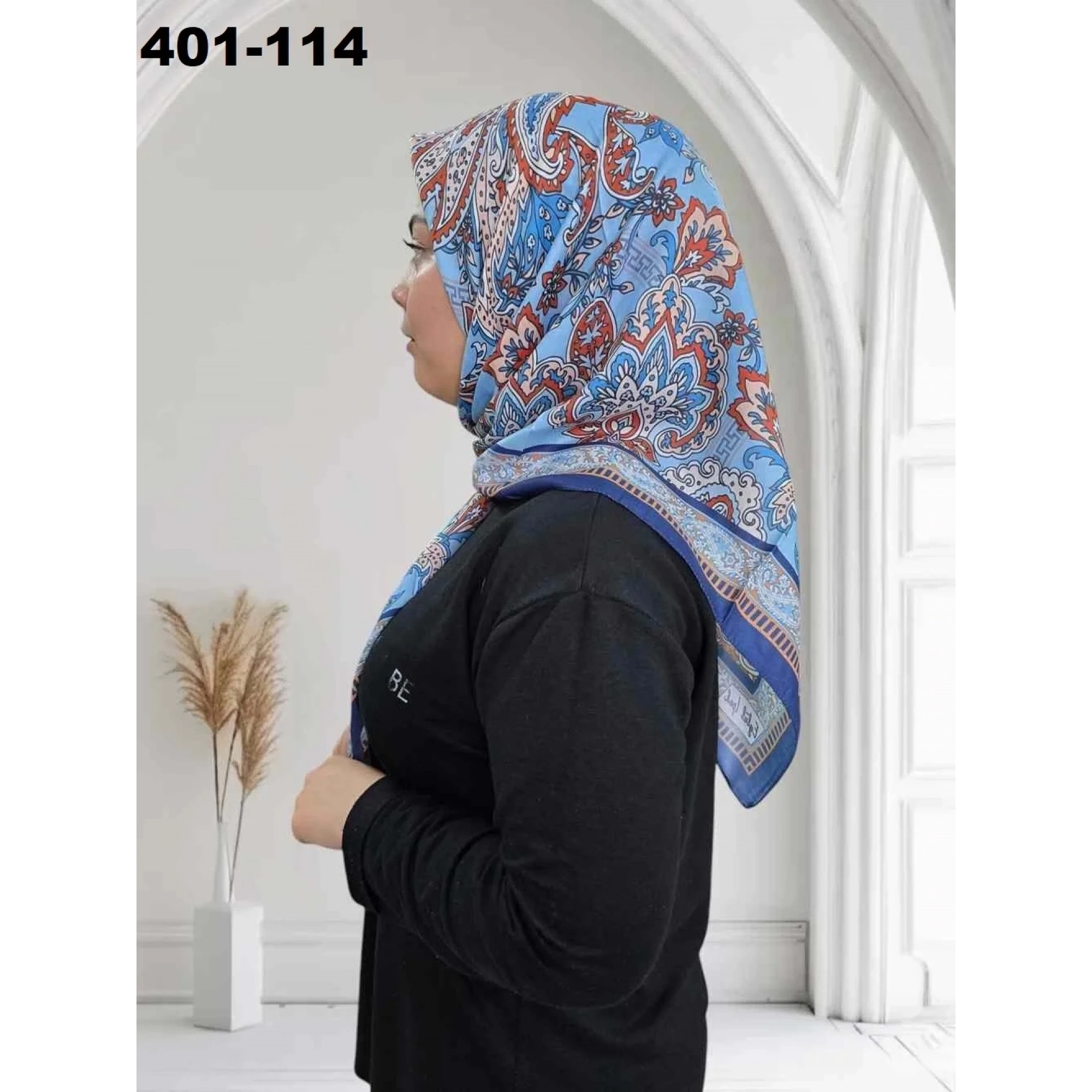 Eylül İpek Etnik Desen Soft Eşarp 401-114