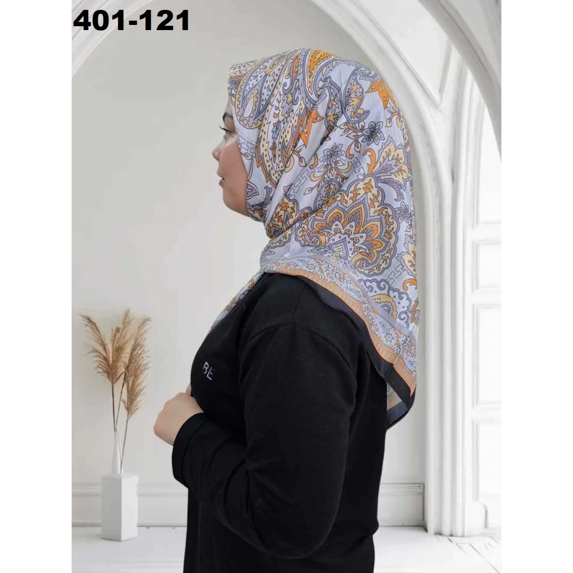 Eylül İpek Etnik Desen Soft Eşarp 401-121