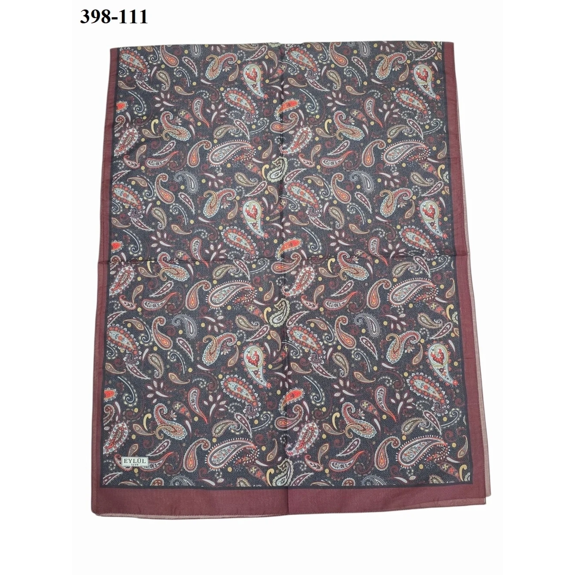 Eylül İpek Etnik Desen Soft Şal 398-111